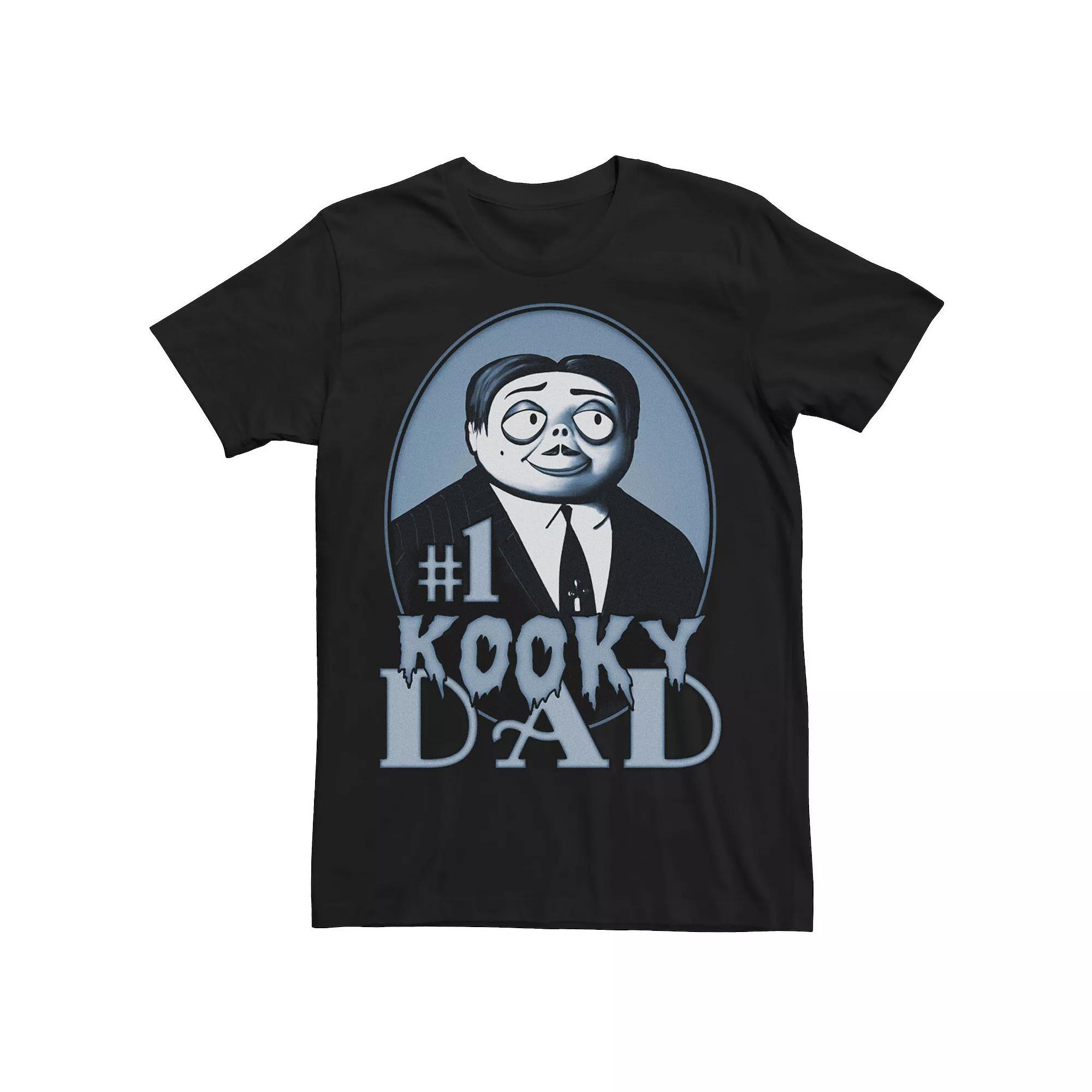 Men's The Addams Family Father's Day Gomez Number One Kooky Dad Tee, Size: XXL, Black Product Image