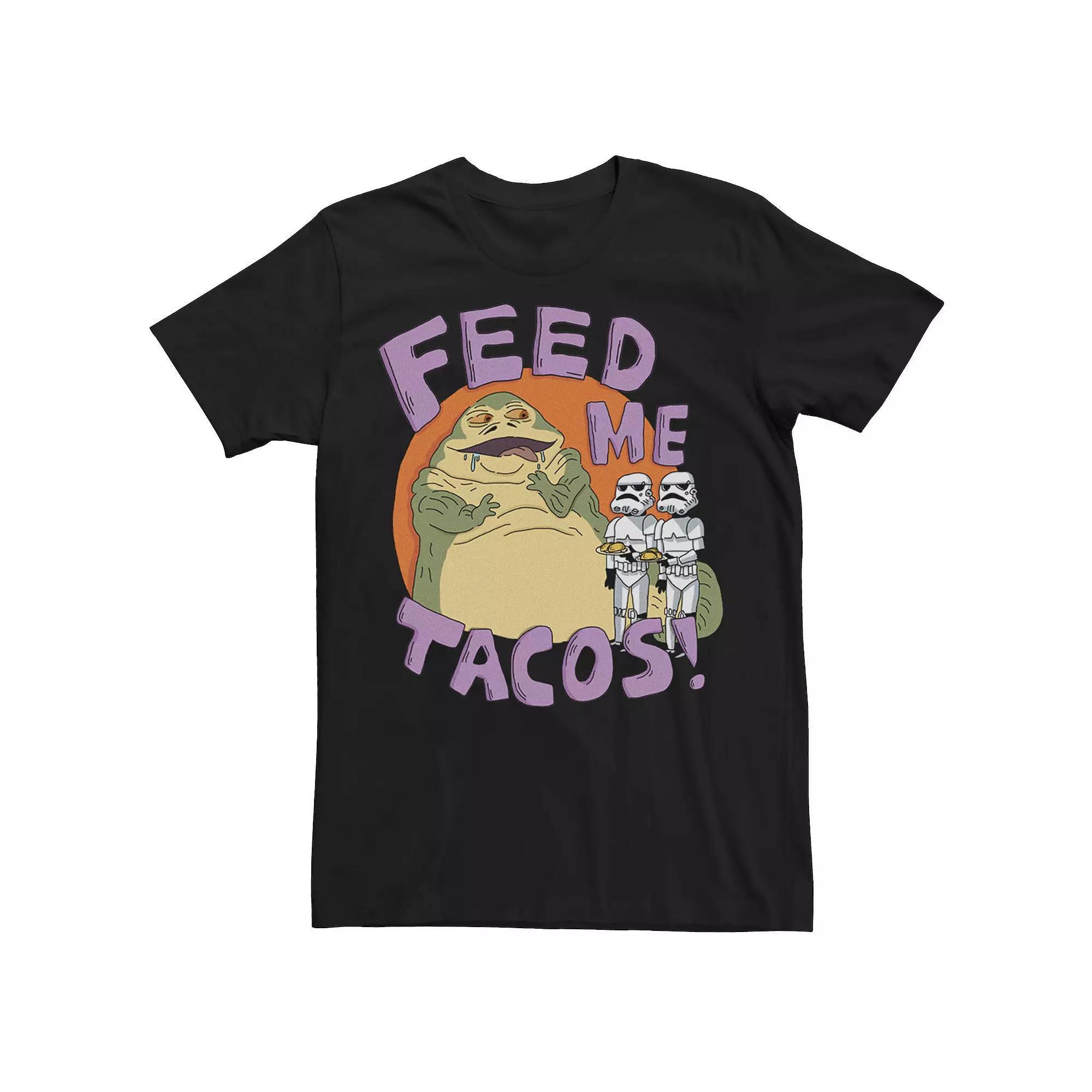Men's Star Wars Jabba The Hutt Feed Me Tacos Doodle Tee,  Product Image