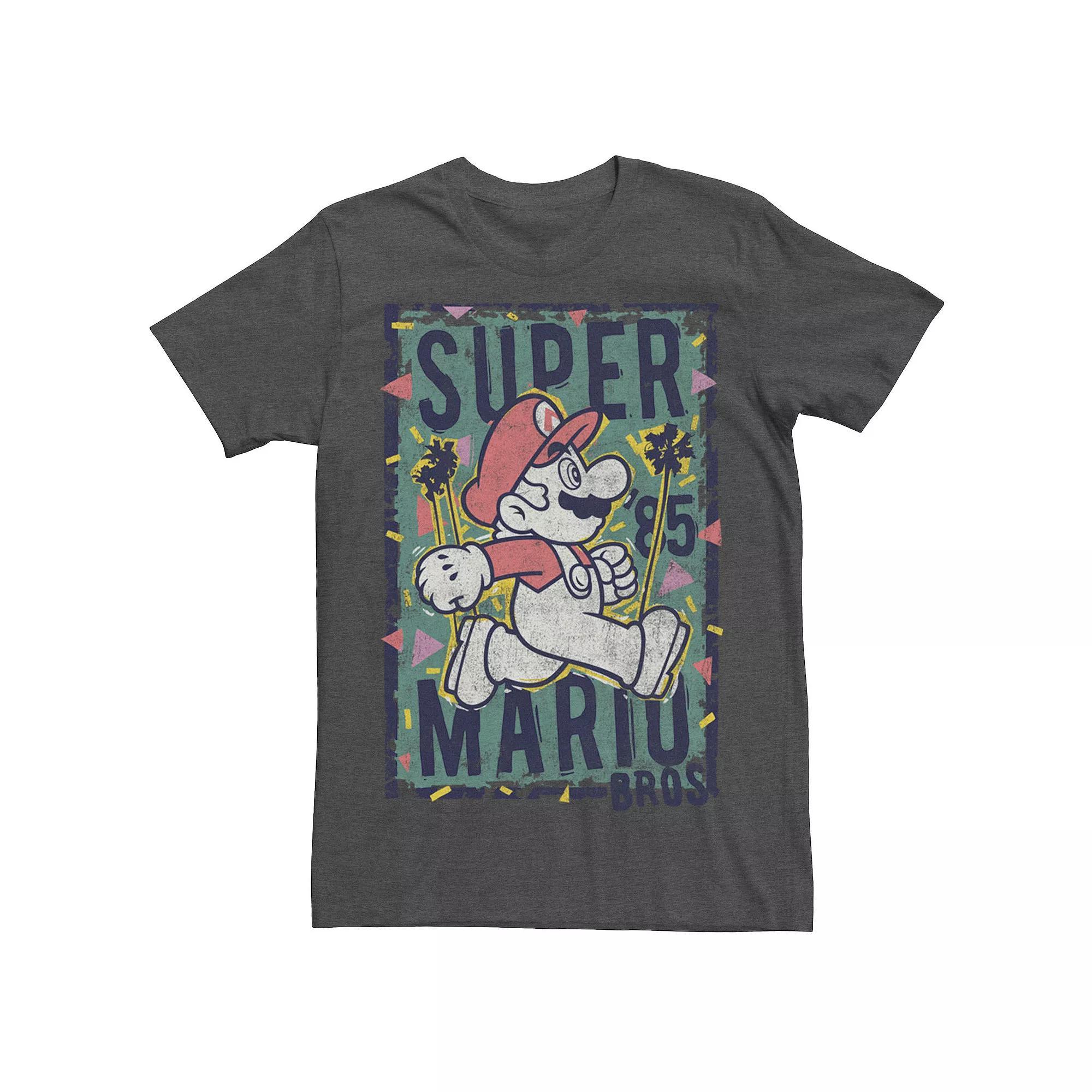Men's Nintendo Super Mario '85 Flower Poster Tee,  Product Image