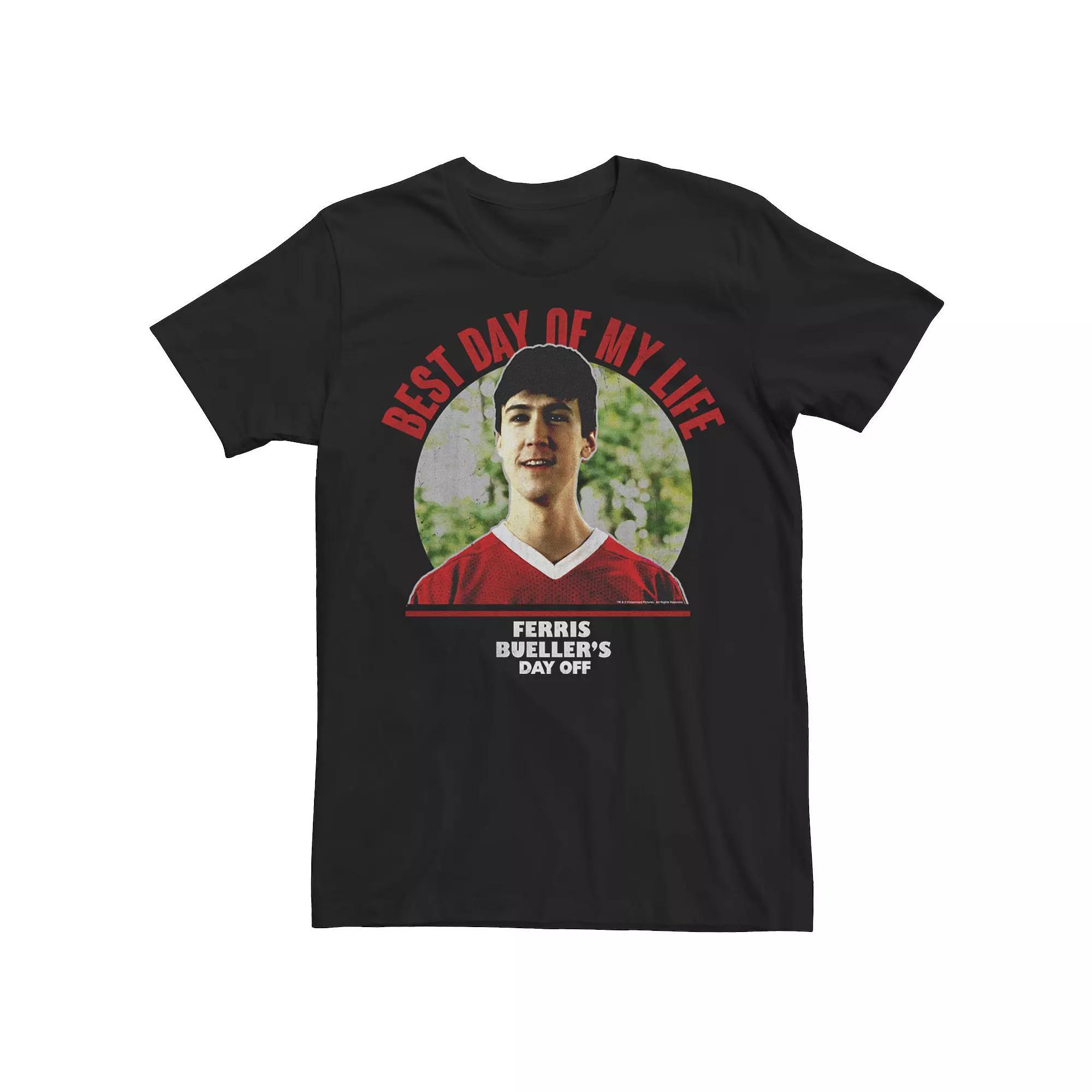 Men's Ferris Bueller's Day Off Cameron Best Day Of My Life Tee, Size: Large, Black Product Image