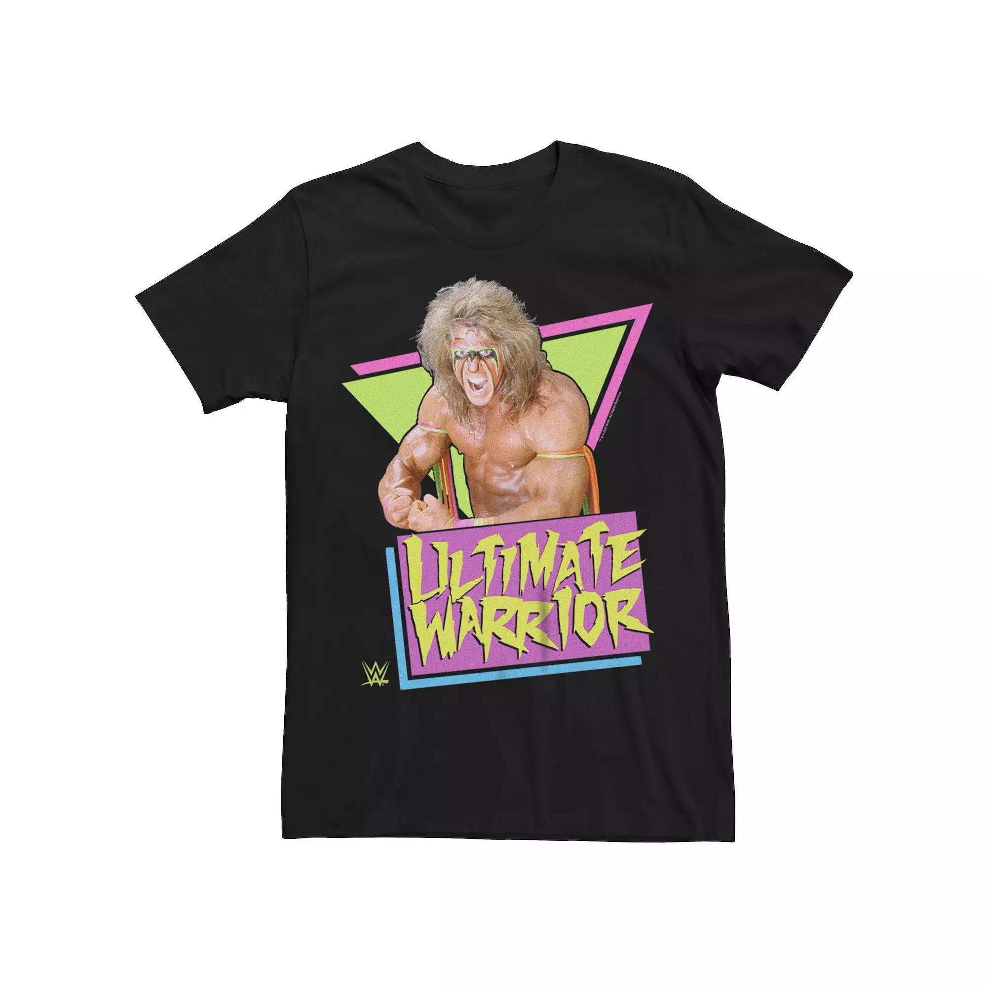 Men's WWE Ultimate Warrior Retro Triangles Poster Tee,  Product Image