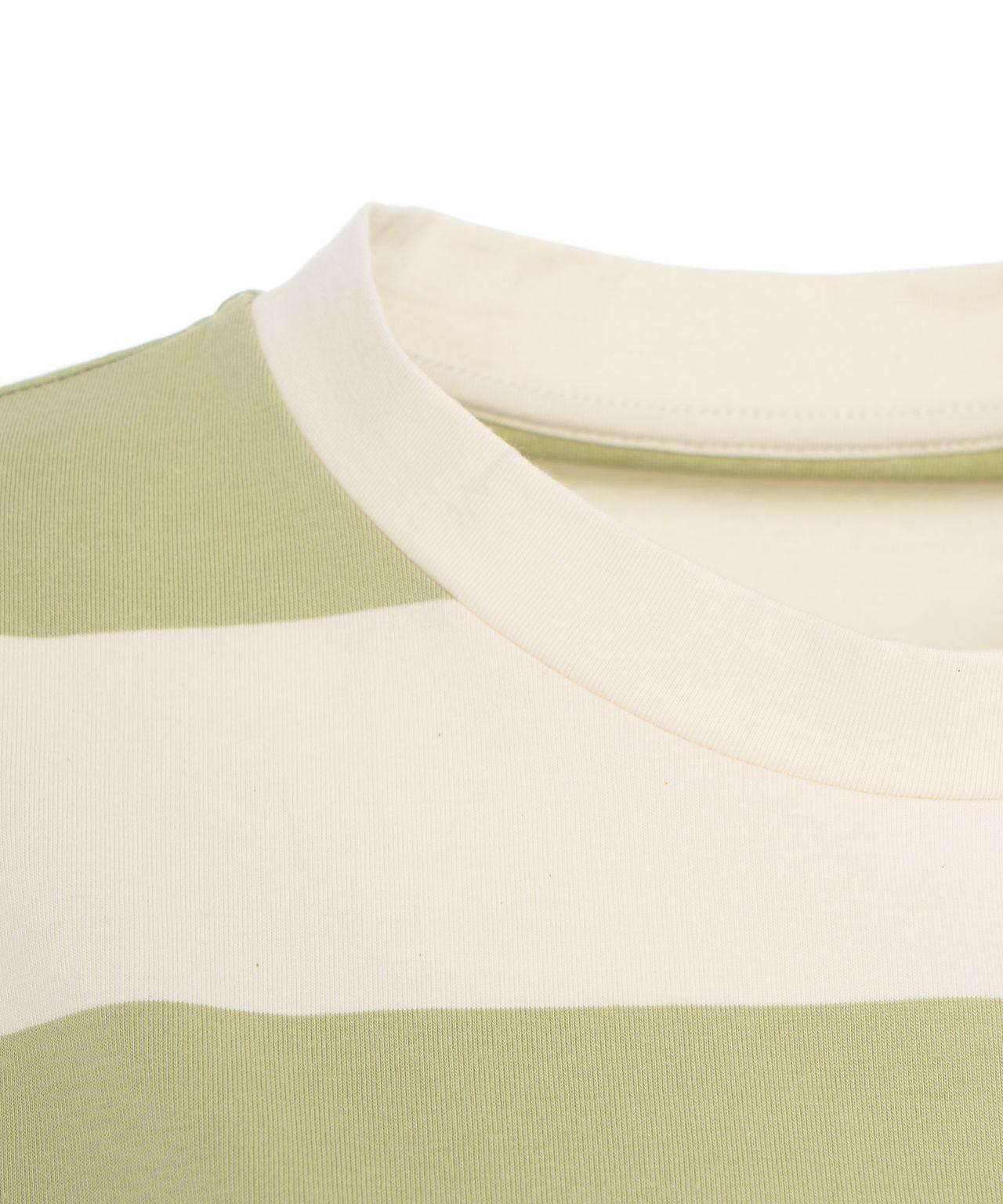 Striped cropped T-shirt Product Image