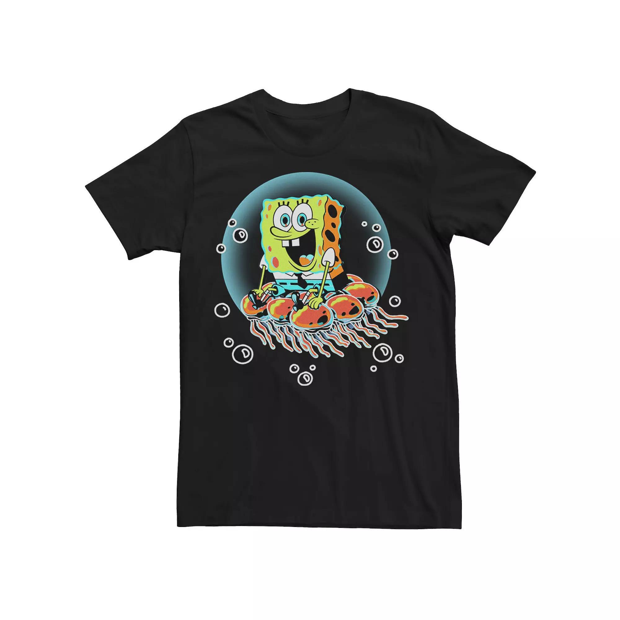 Men's SpongeBob SquarePants Into The Jellyfish Tee,  Product Image