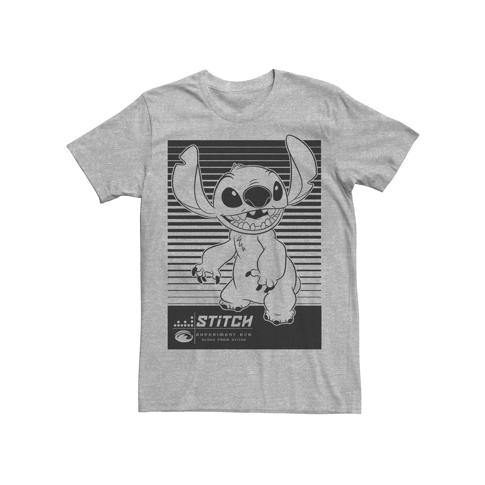 Disney's Lilo & Stitch Men's Experiment 626 Poster Tee, Size: Medium, Athletic Grey Product Image
