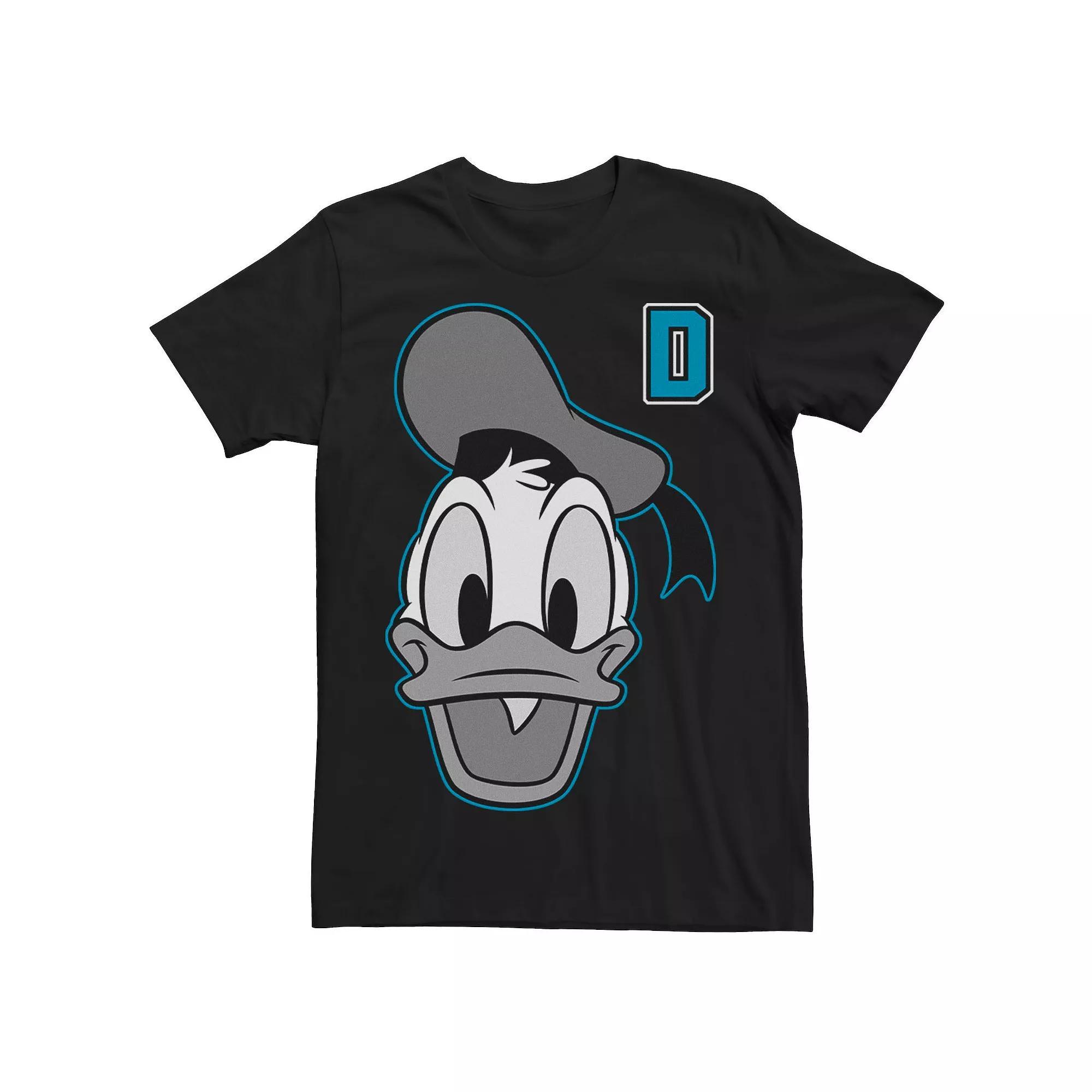 Disney's Donald Duck Men's Varsity Letter Face Tee,  Product Image