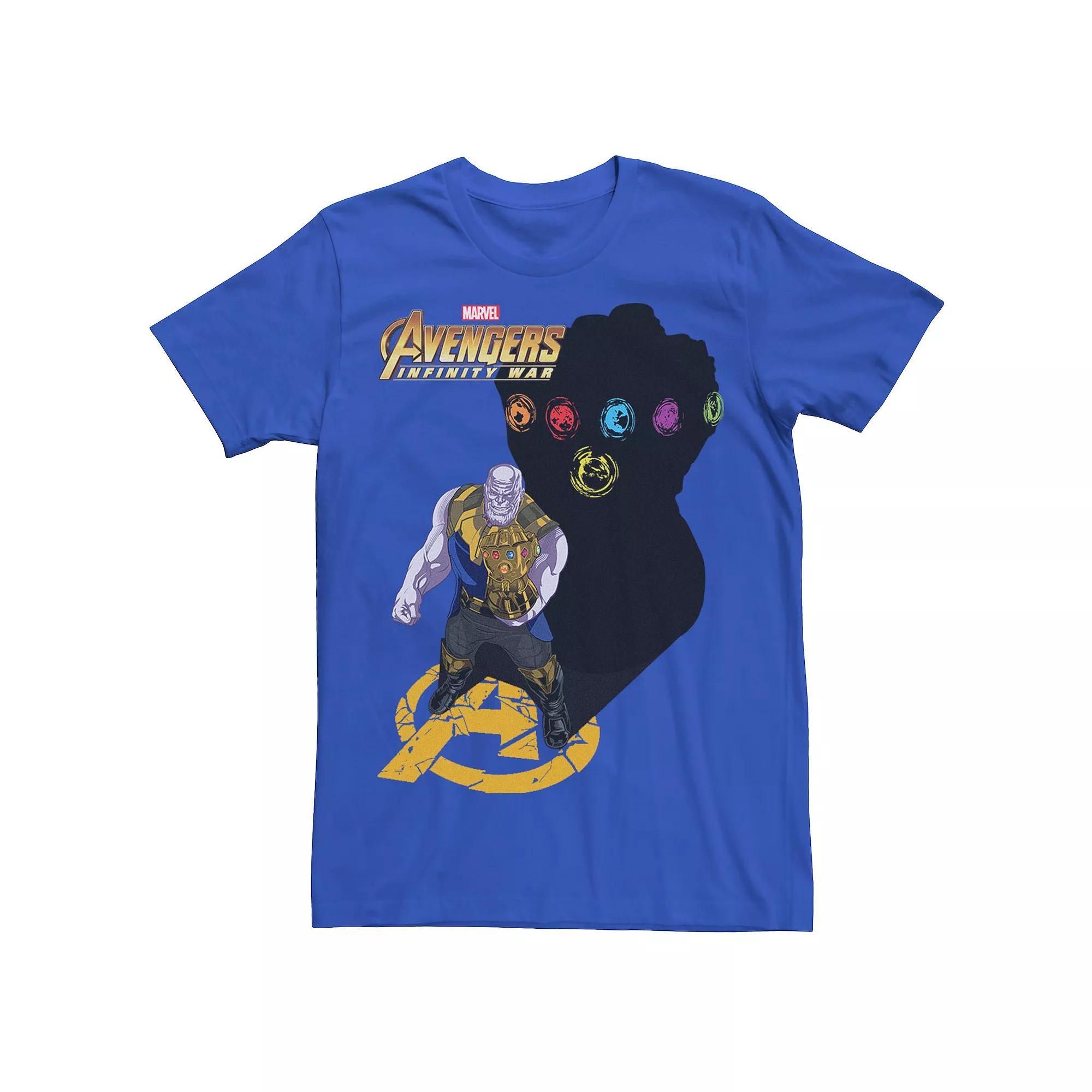 Men's Marvel Infinity War Thanos Gauntlet's Shadow Graphic Tee,  Product Image