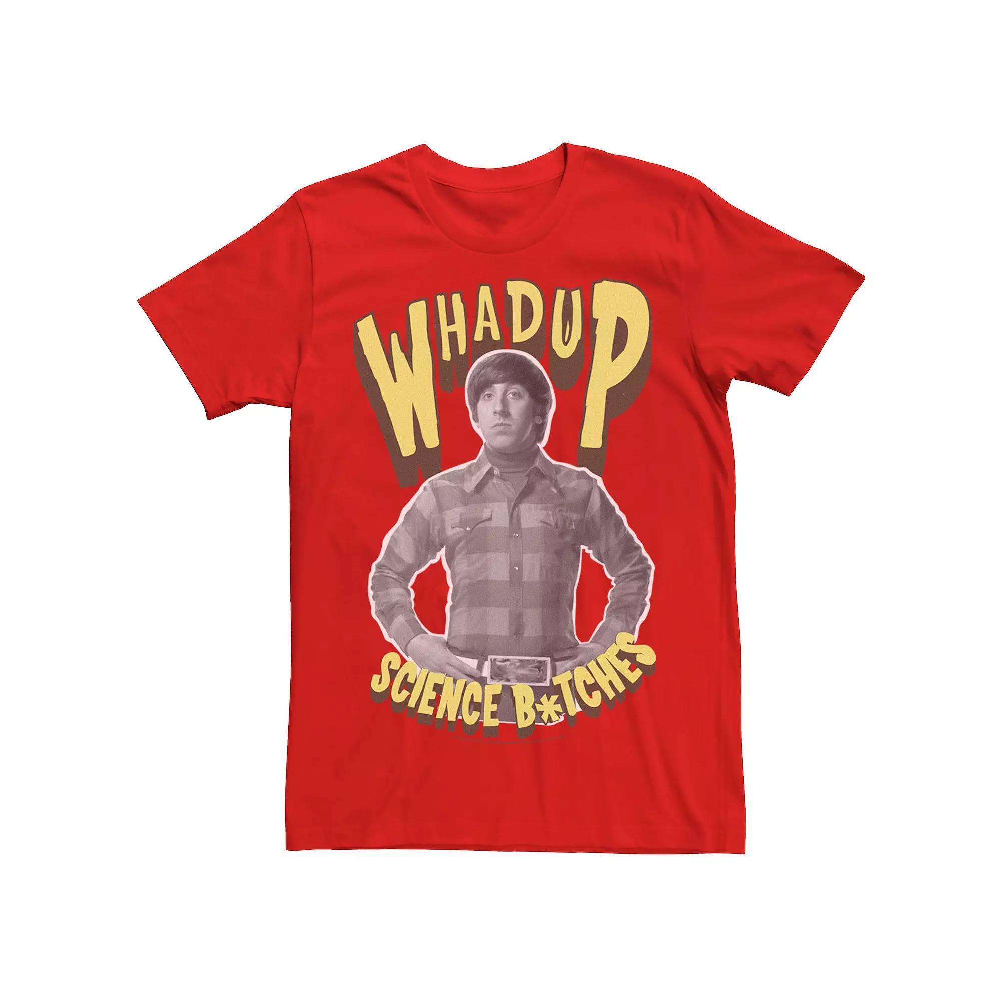 Men's Big Bang Theory Whadup Science B*tches Tee, Size: XXL, Red Product Image