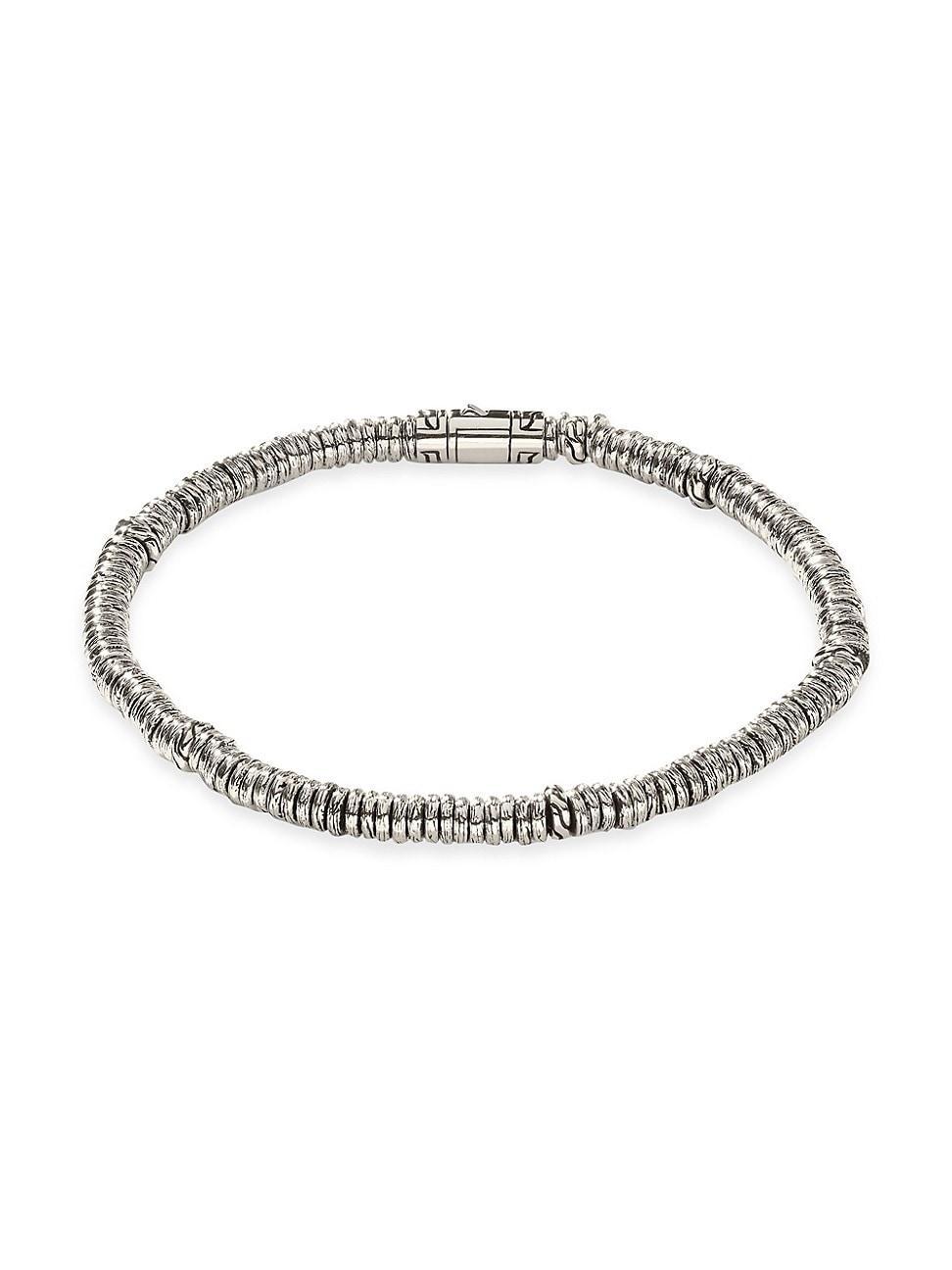 Womens Chain Classic Sterling Silver Bead Bracelet Product Image