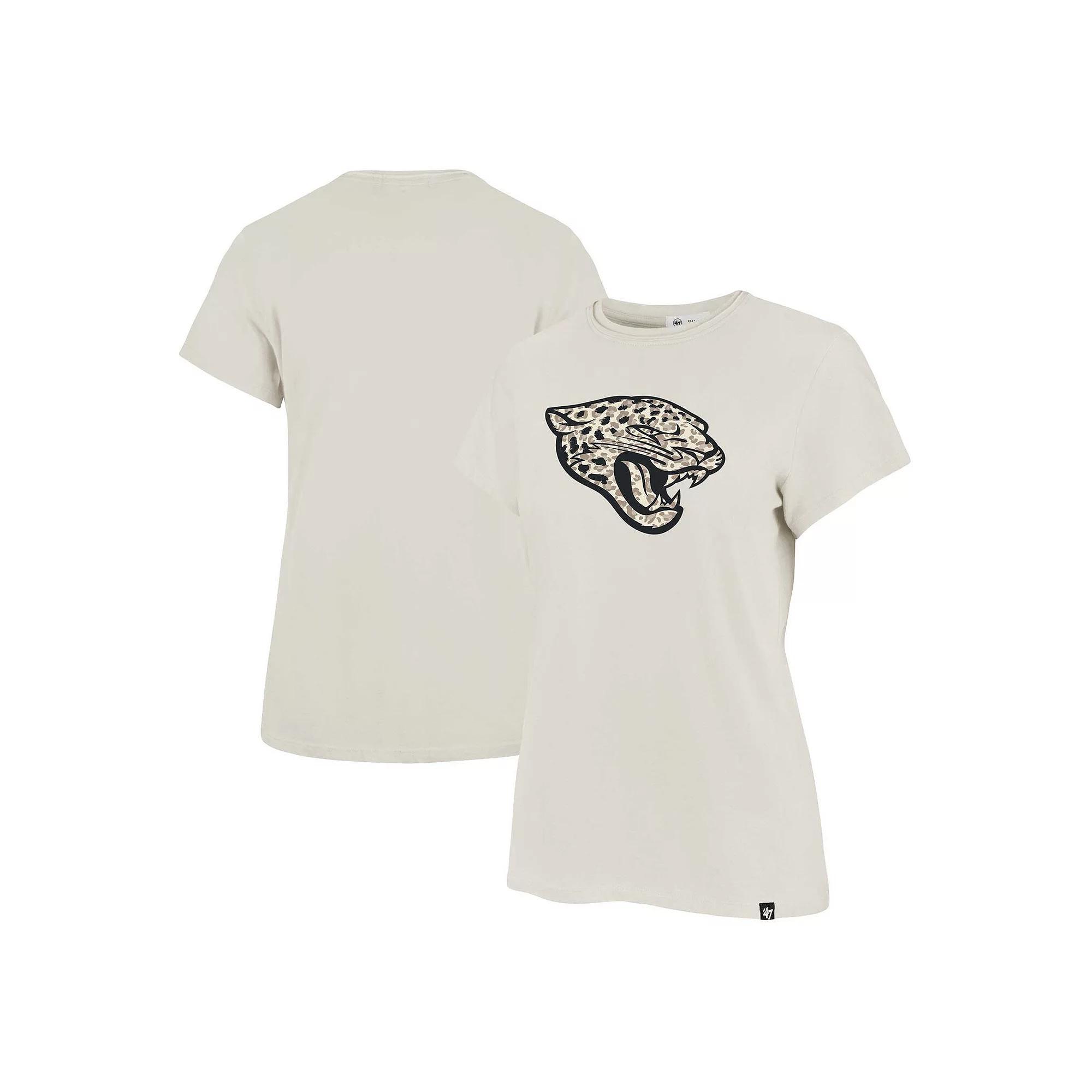 Women's '47 Cream Jacksonville Jaguars Panthera Frankie T-Shirt, Size: XL, Beige Product Image