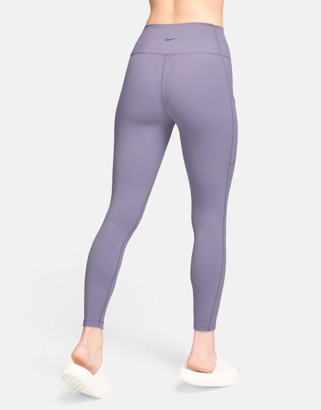 Nike Training Dri-Fit 7/8 leggings in purple Product Image