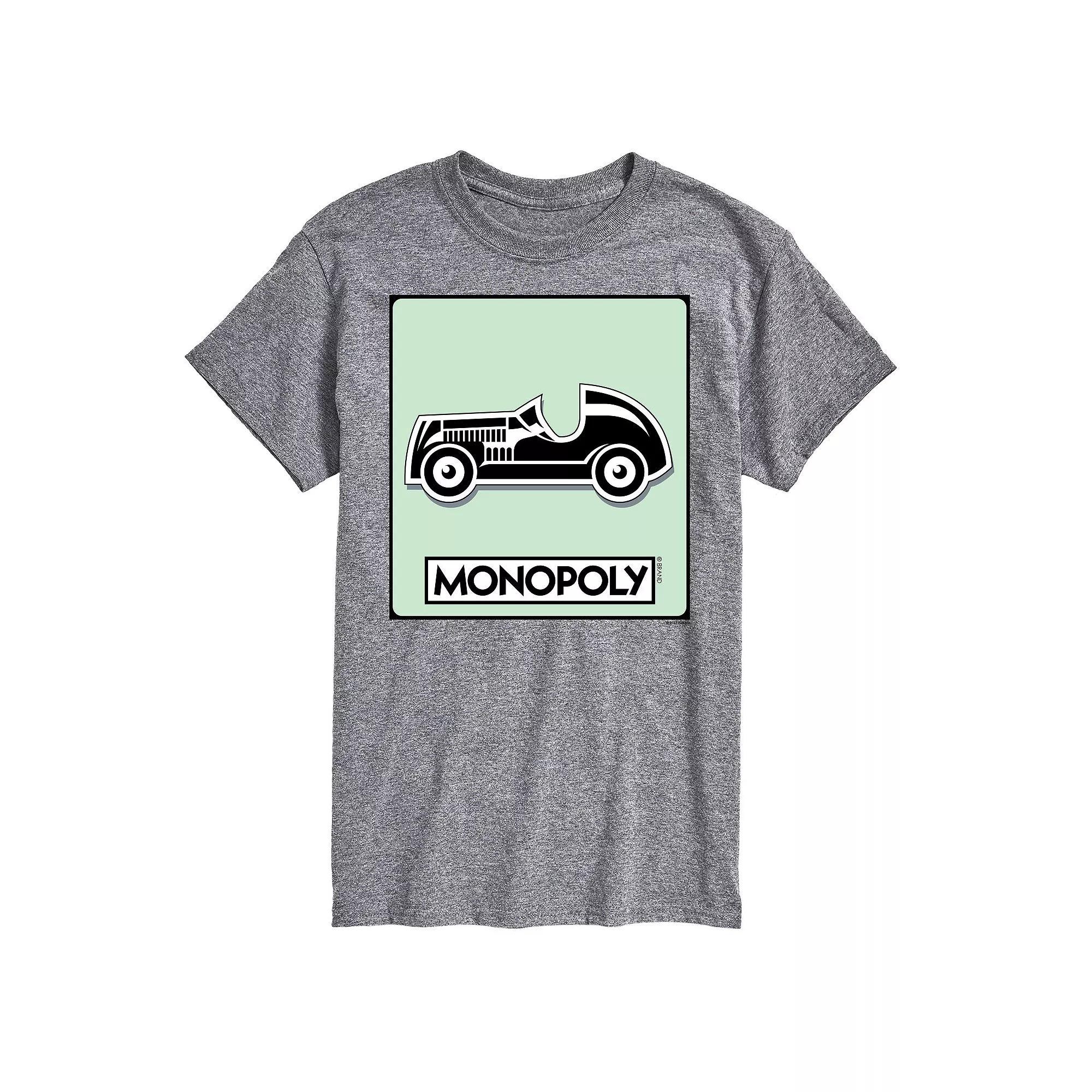 Big & Tall Monopoly Car Game Token Graphic Tee, Men's, Size: Large Tall, Gray Product Image