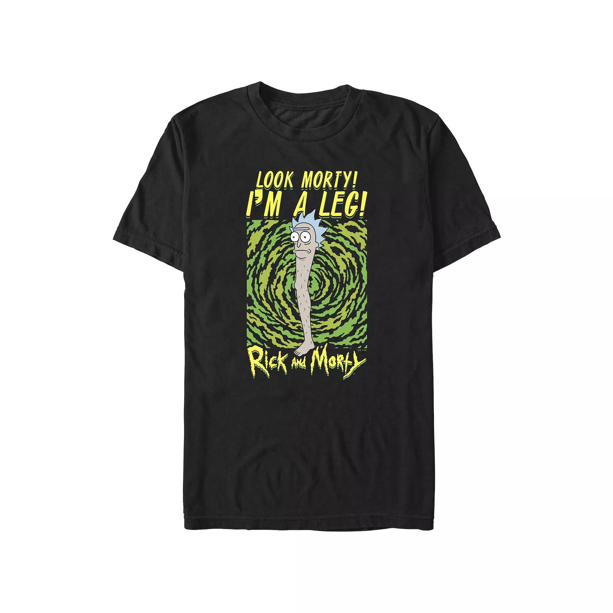 Men's Rick And Morty Look Morty I'm A Leg Graphic Tee,  Product Image