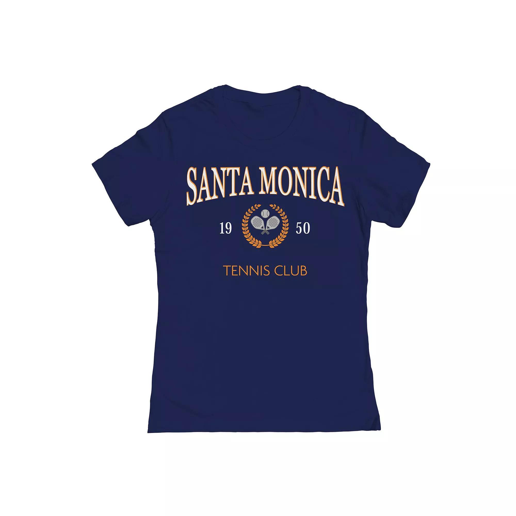 Junior's Tennis Club Womens Graphic Tee, Girl's, Size: Large, Blue Product Image