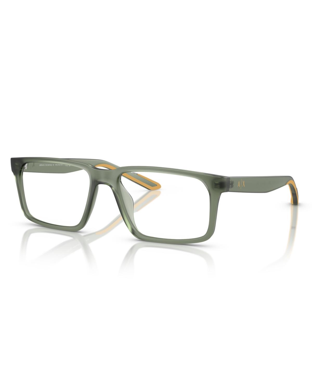 Armani Exchange Mens Polarized Eyeglasses, AX3118U - Matte Opalescent Green Product Image