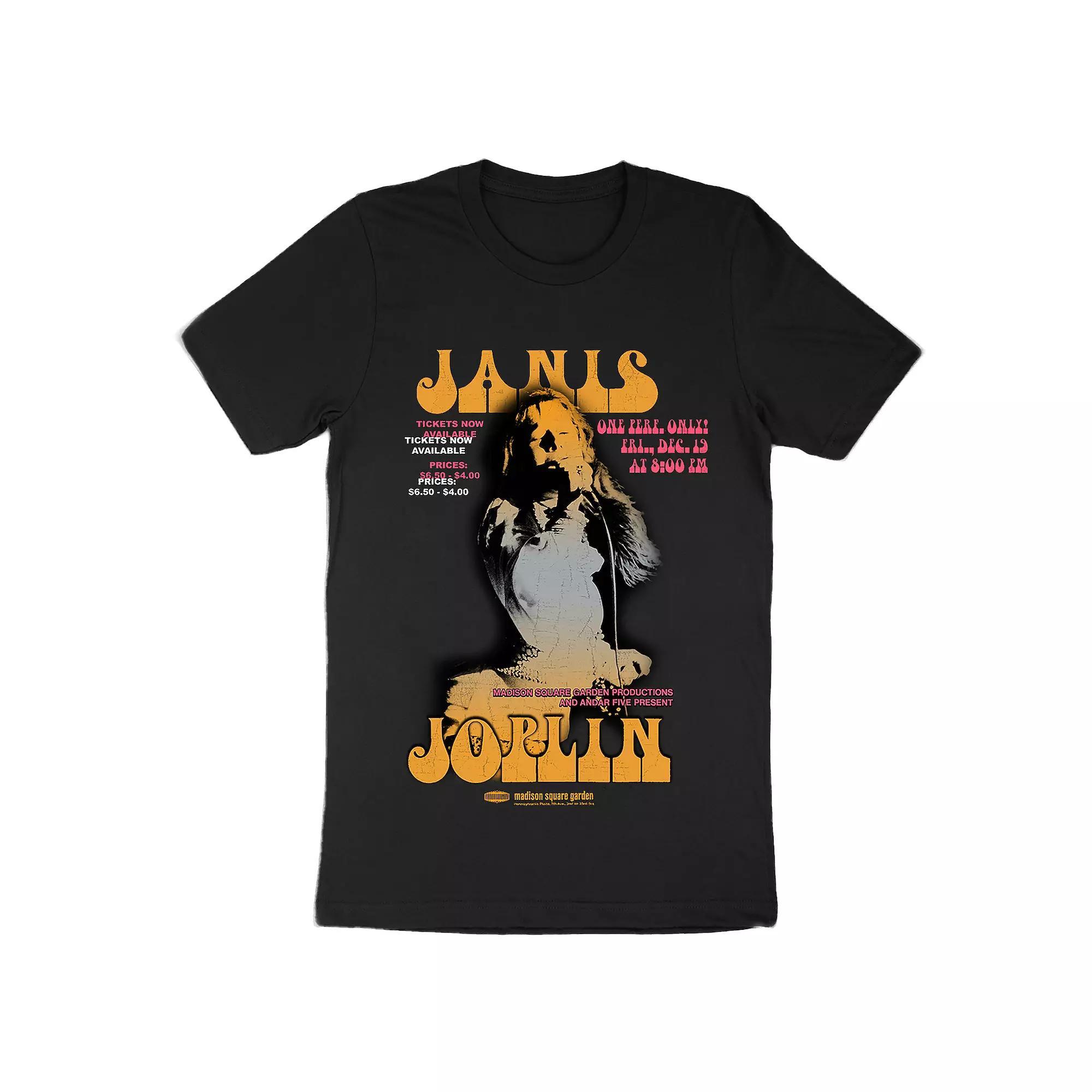 Men's Janis Joplin Tee, Size: Large, Black Product Image