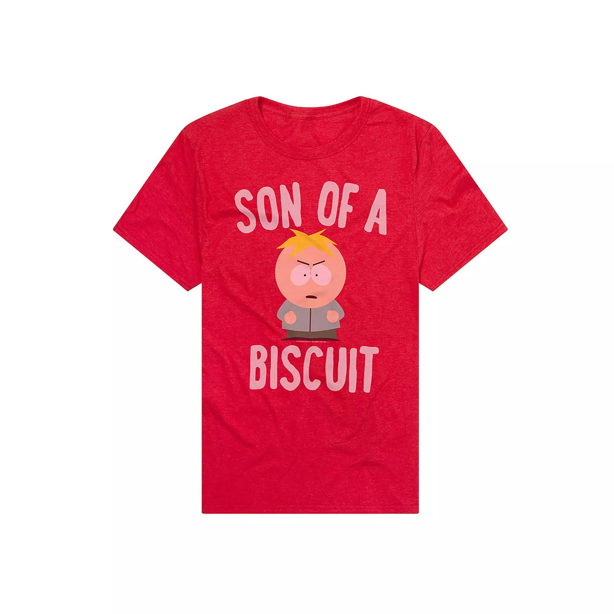 Men's South Park Butters & Biscuit Graphic Tee, Size: Medium, Red Product Image