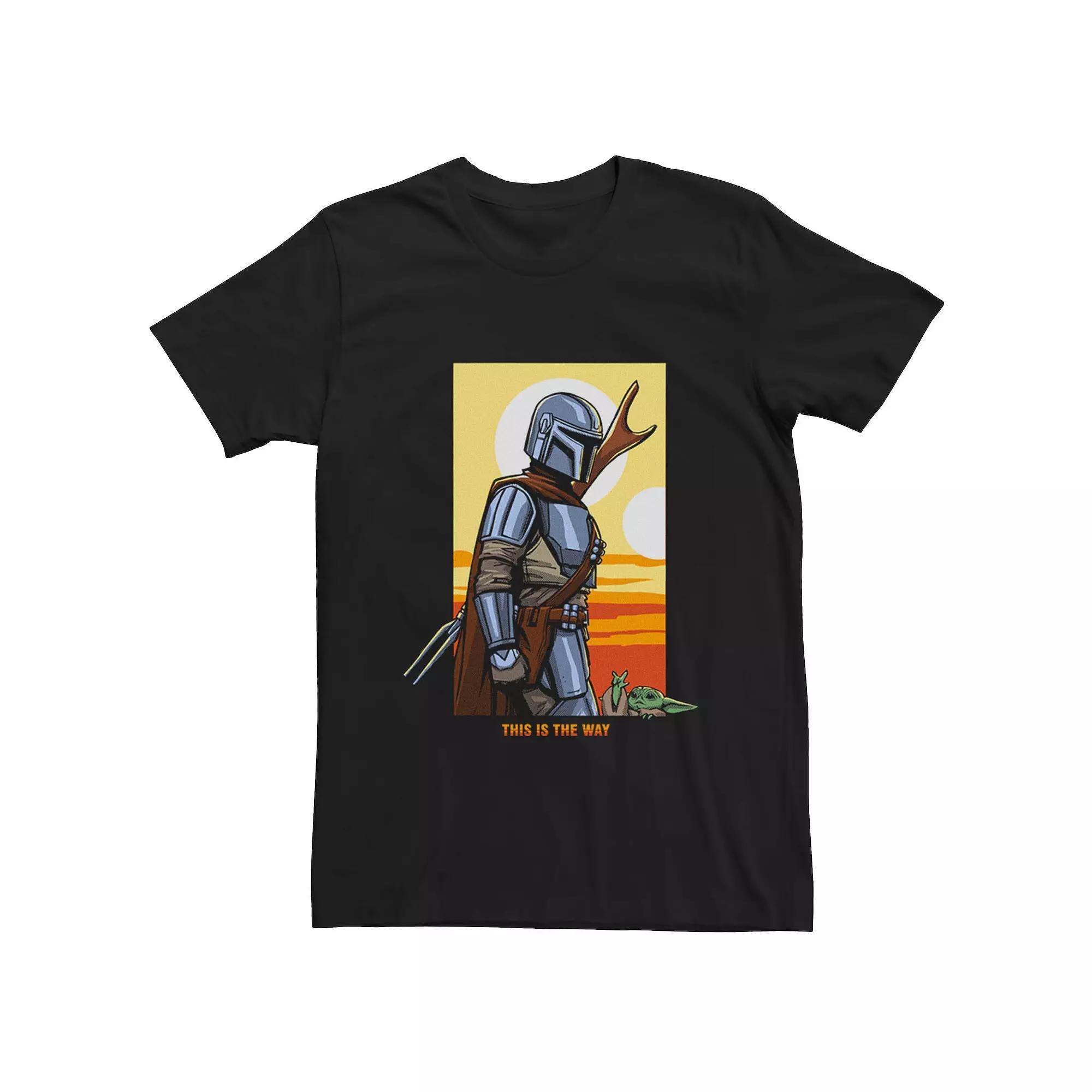 Men's Star Wars The Mandalorian This Is the Way Desert Poster Tee, Size: XL, Black Product Image