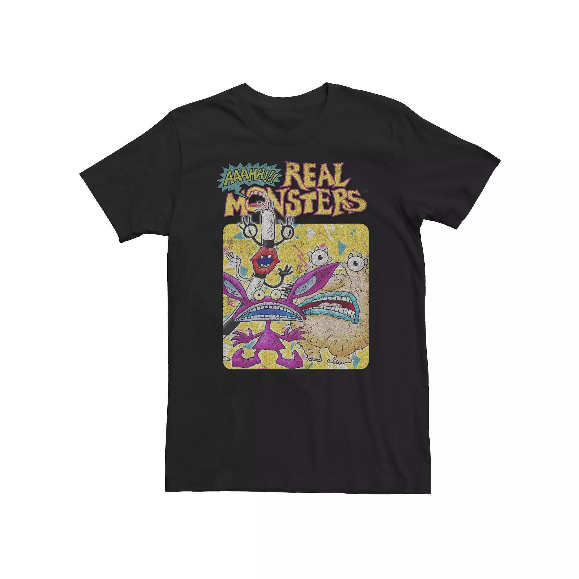 Big & Tall Nickelodeon Aaahh!!! Real Monsters Group Shocked Poster Tee, Men's,  Product Image