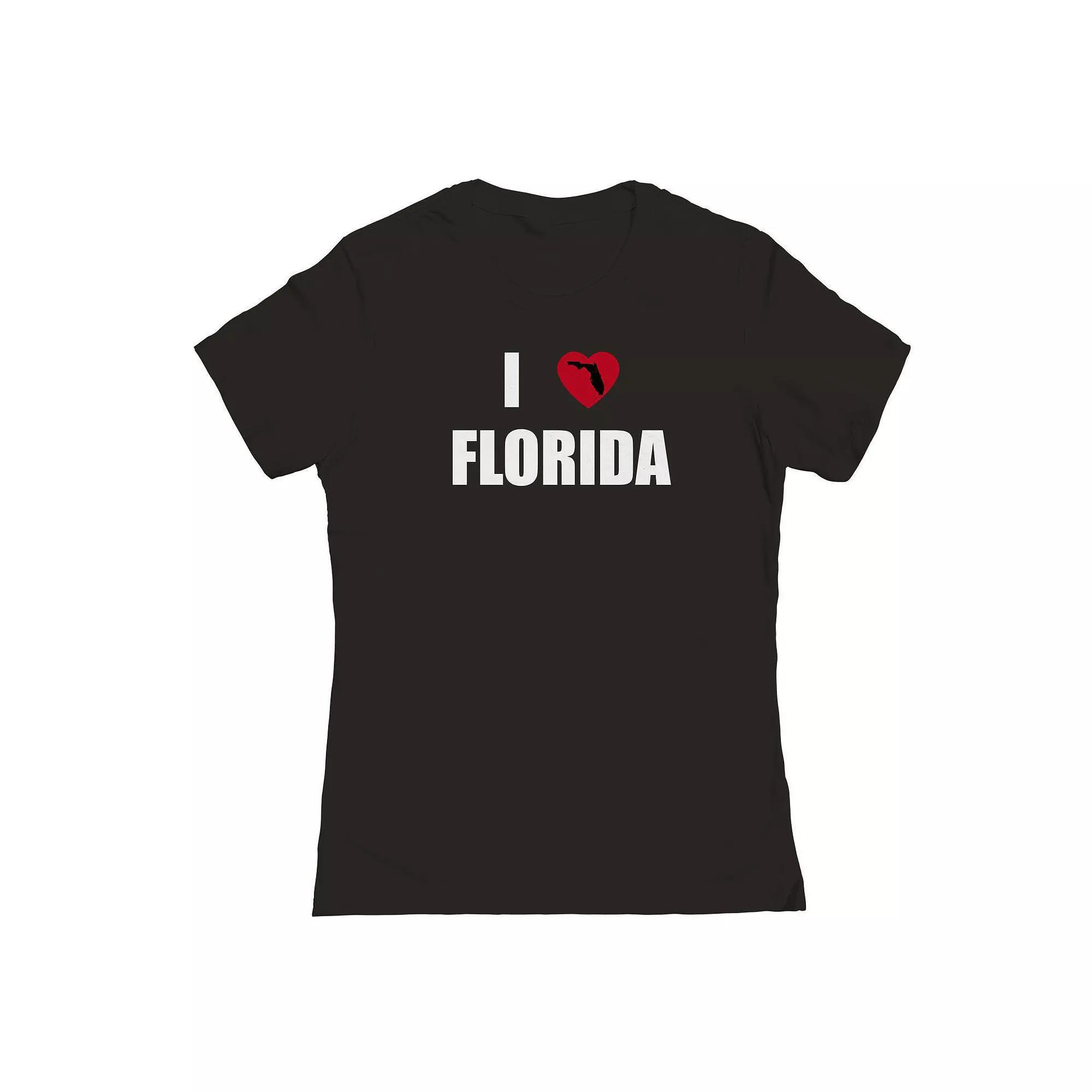 Junior's I Heart Florida Graphic Tee, Women's, Size: XXL, Black Product Image