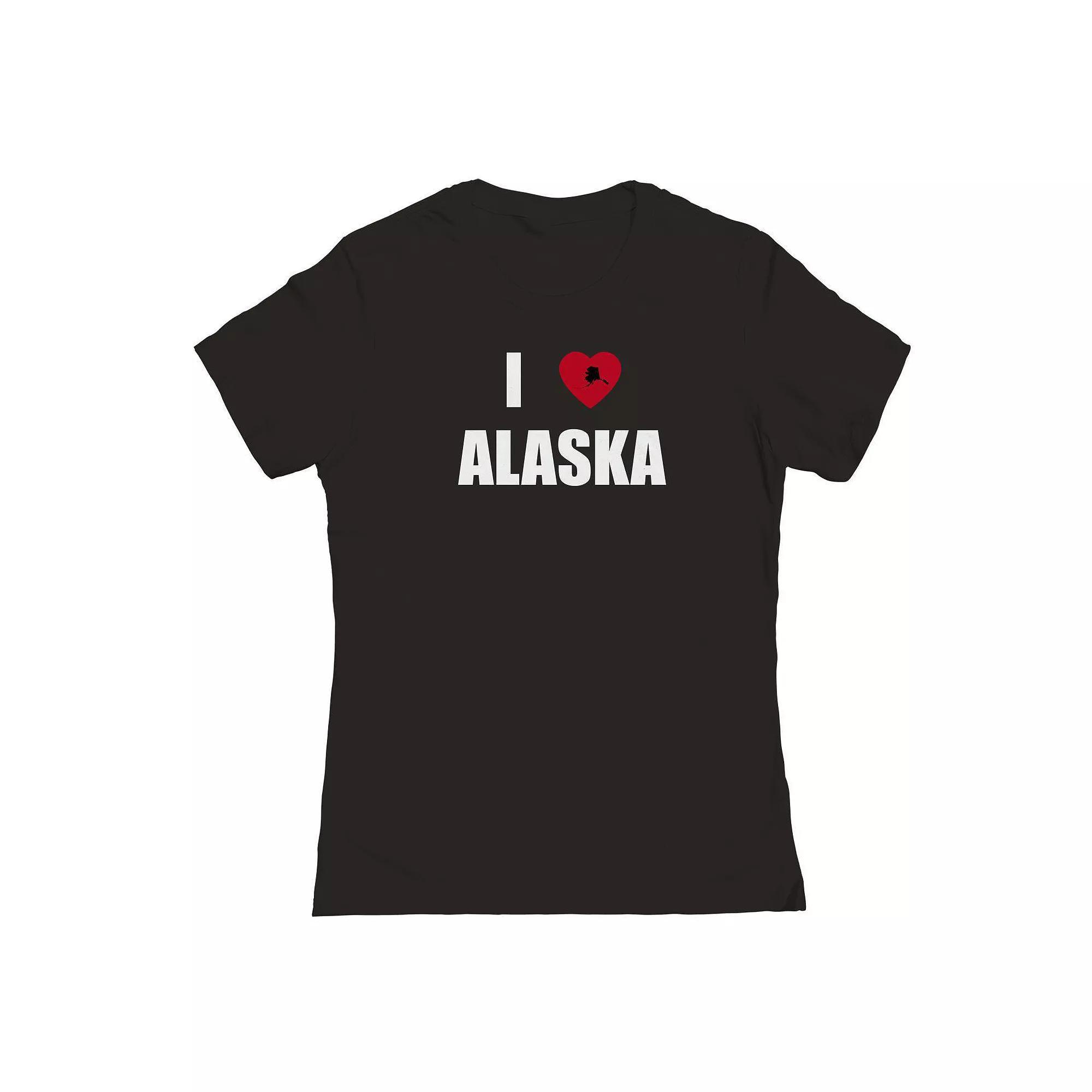 Junior's I Heart New York State Graphic Tee, Women's, Size: Large, White Product Image