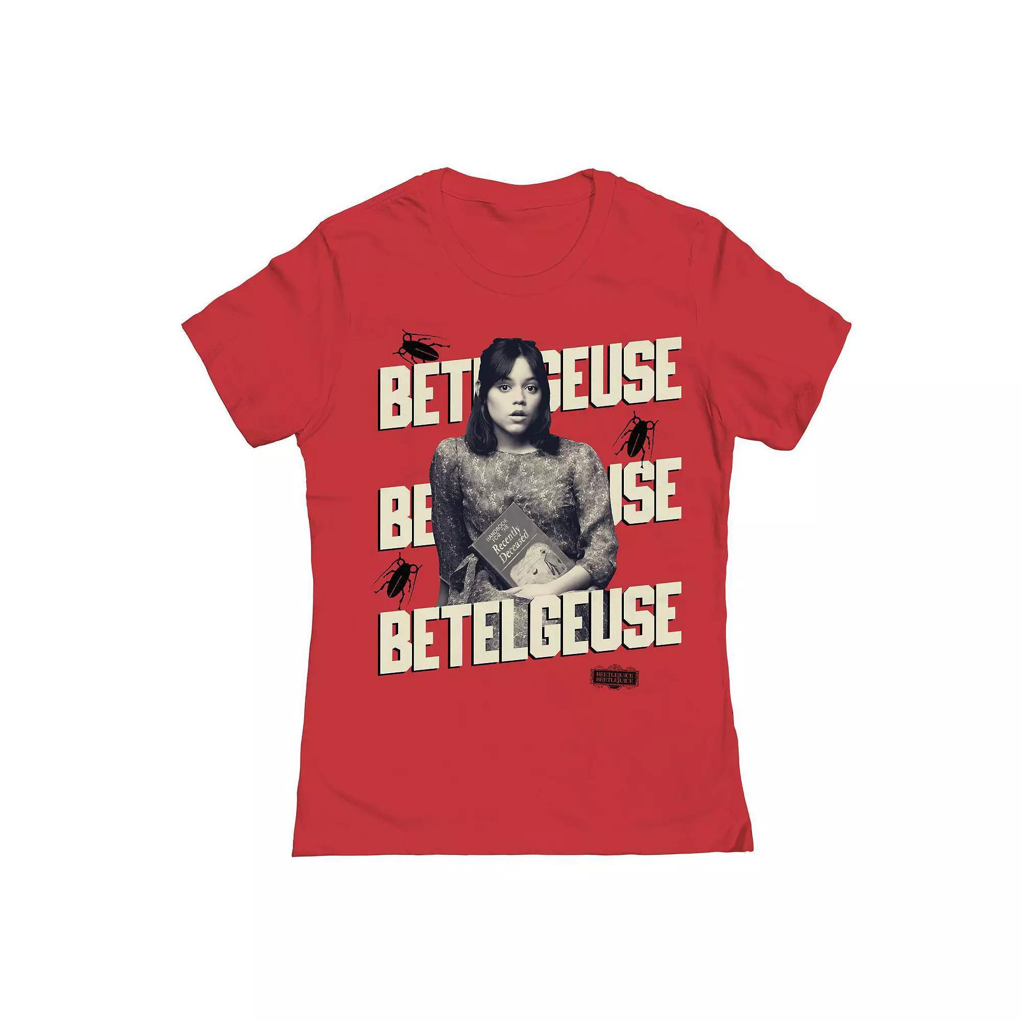 Junior's Astrid Betelgeuse Repeat Beetlejuice Graphic Tee, Women's,  Product Image