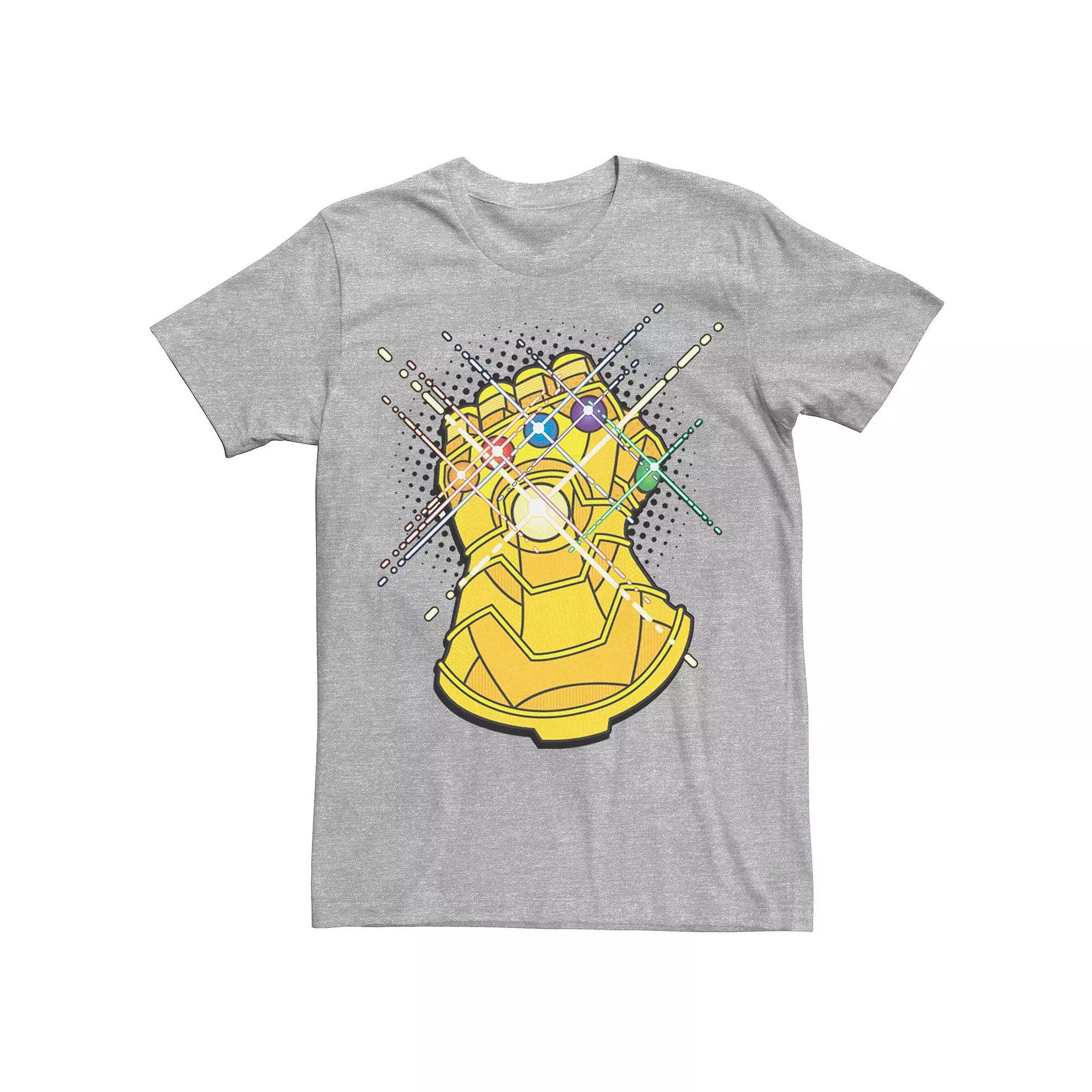 Men's Marvel Avengers Infinity Gauntlet Comic Style Tee, Size: Large, Athletic Grey Product Image