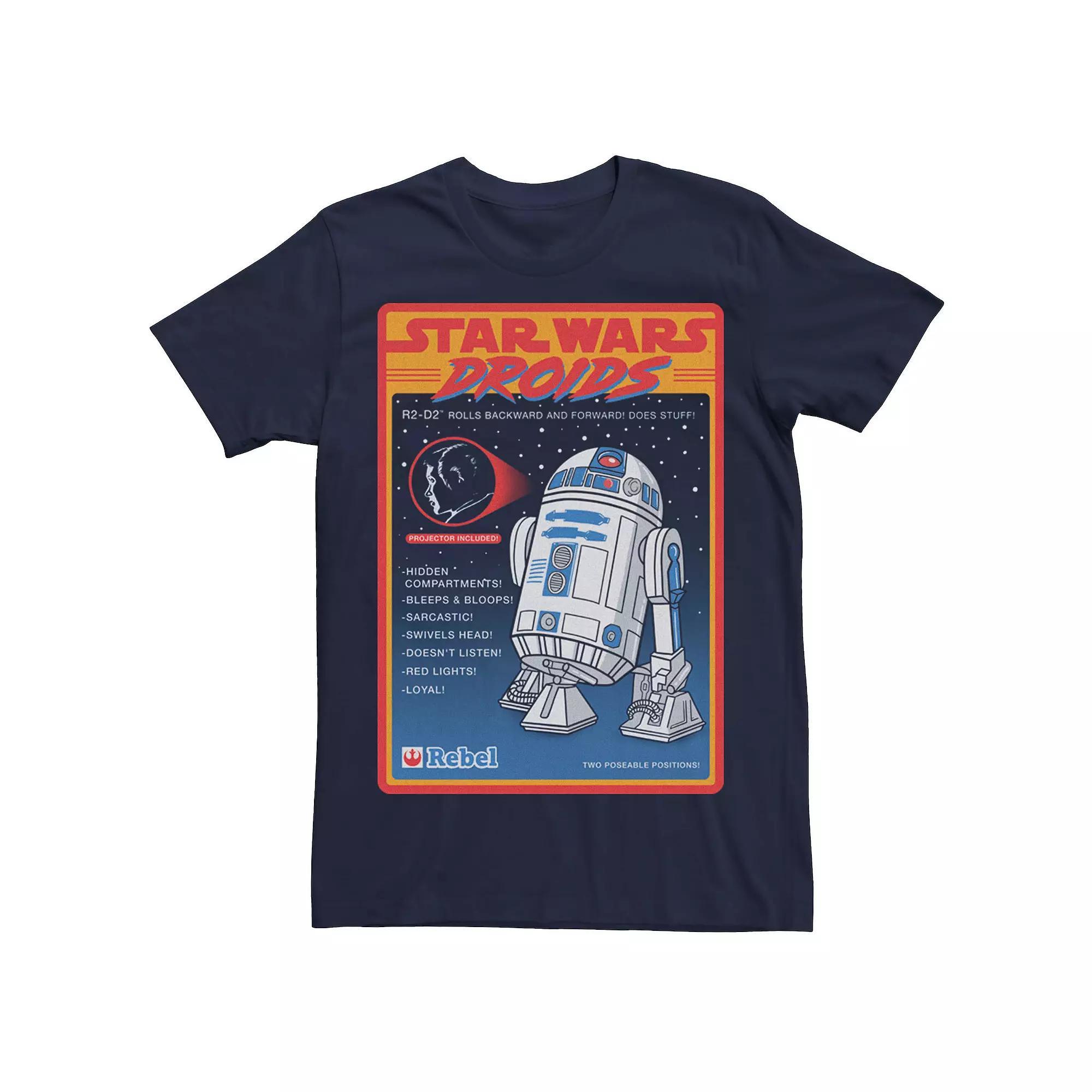 Men's Star Wars Droids R2-D2 Advertisement Poster Tee,  Product Image