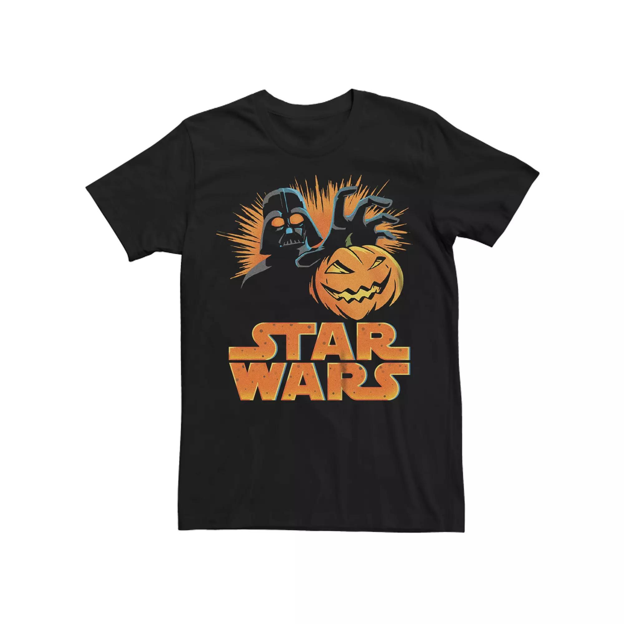 Men's Star Wars Darth Pumpkin Graphic Tee, Size: Large Tall, Black Product Image