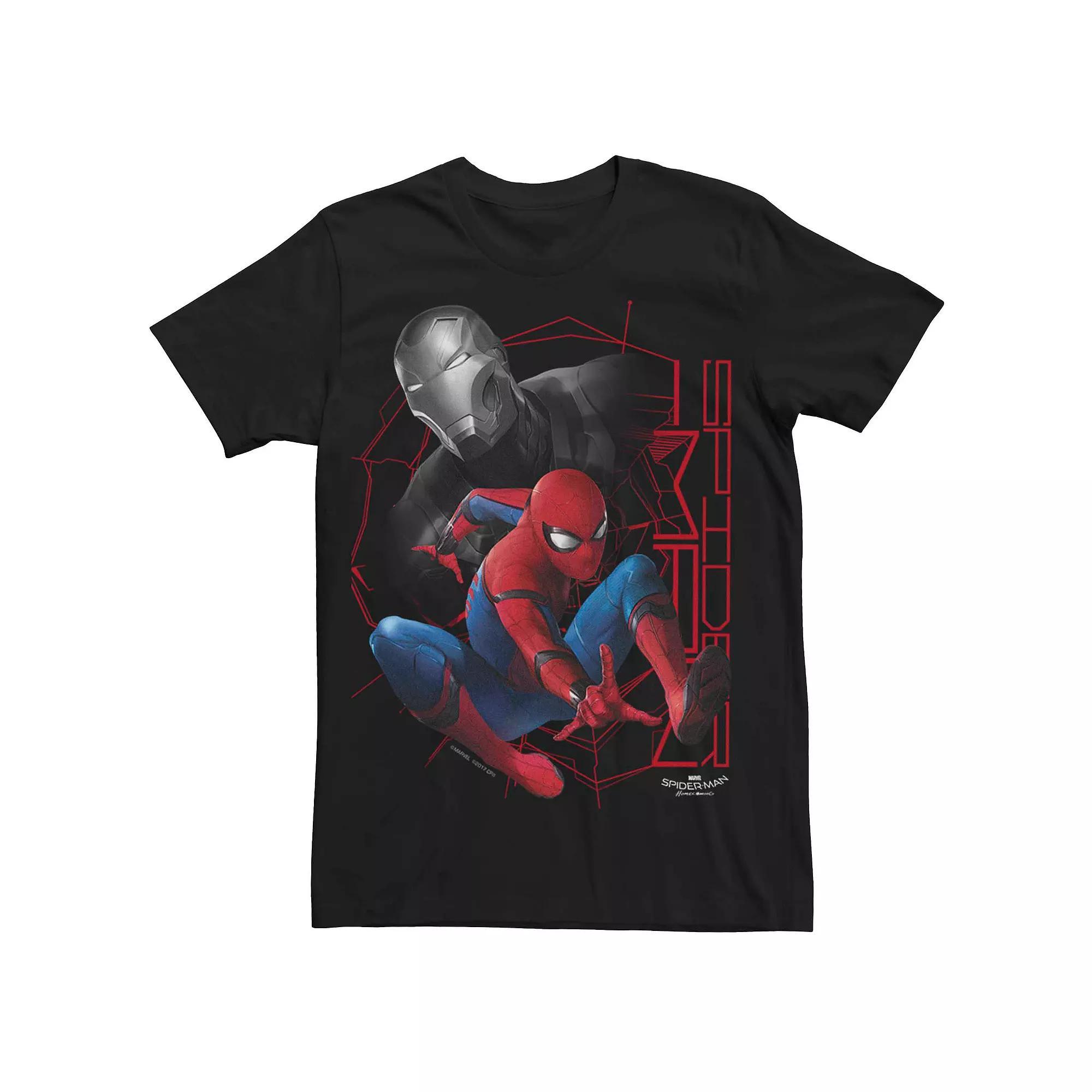 Men's Marvel Spider-Man vs. The Vulture Graphic Tee, Size: Small, Black Product Image