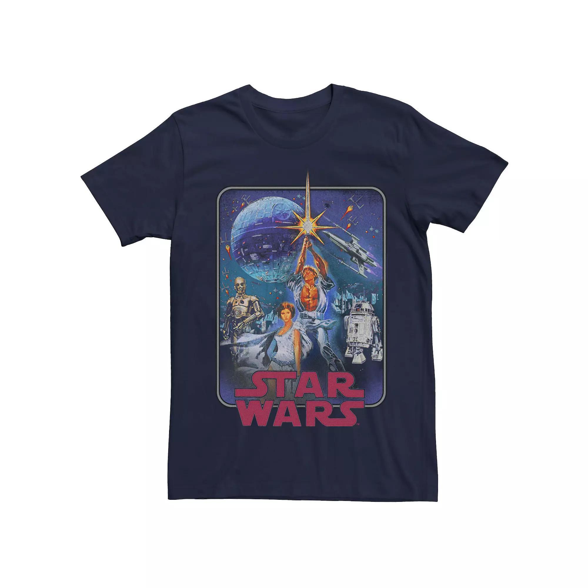 Men's Star Wars Poster Redux Tee, Size: Large, Blue Product Image