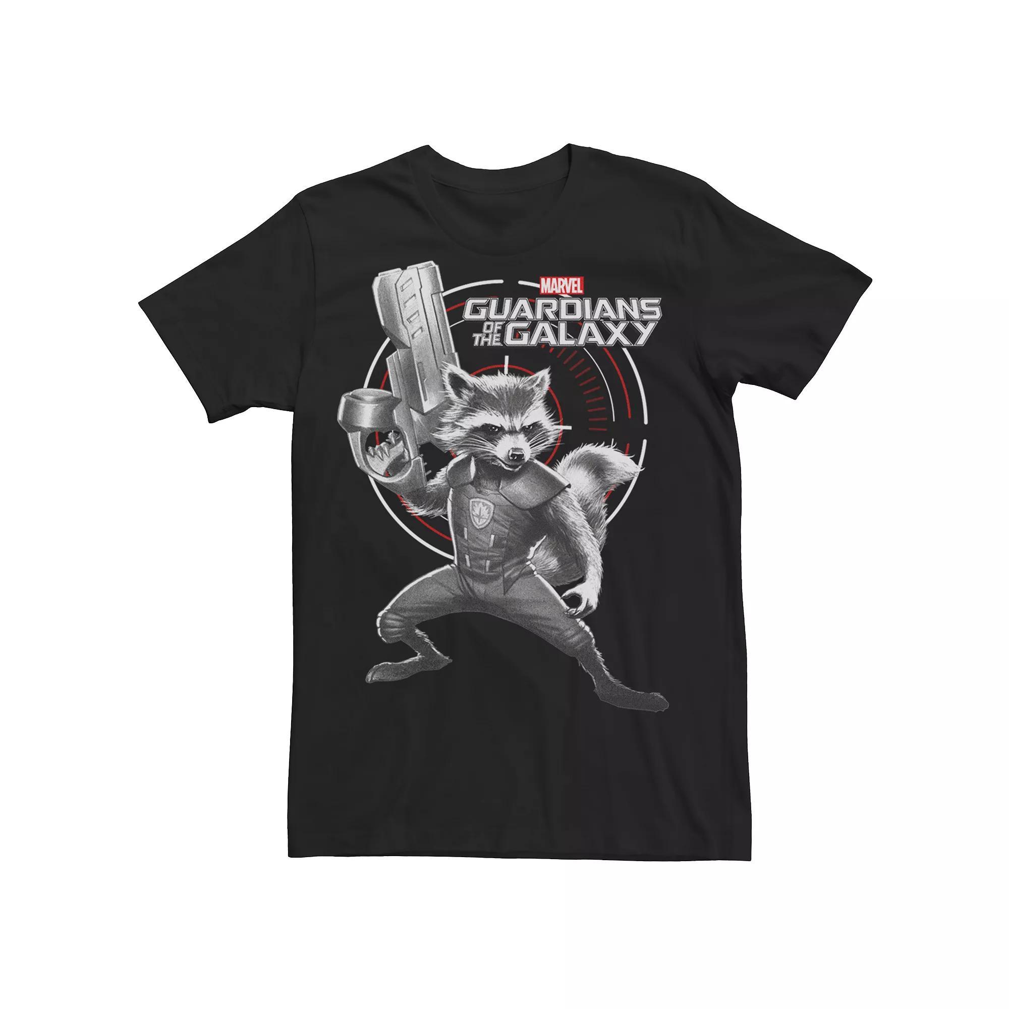 Men's Guardians of the Galaxy Rocket Raccoon Tee, Size: XXL, Black Product Image