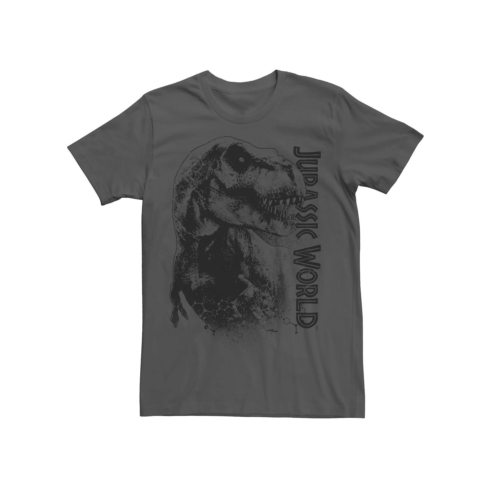 Men's Jurassic Park Tyrannosaurous Says Send More Tourists Tee, Size: Small, Royal Grey Product Image