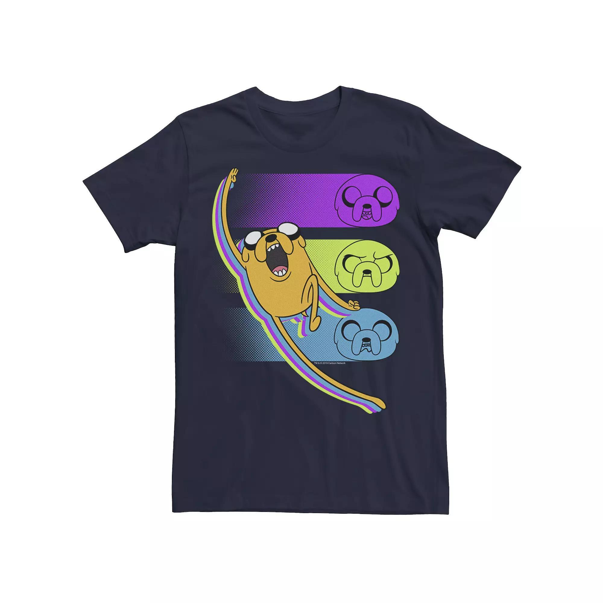 Men's CN Adventure Time Jake Emotions Tee, Size: Small, Black Product Image