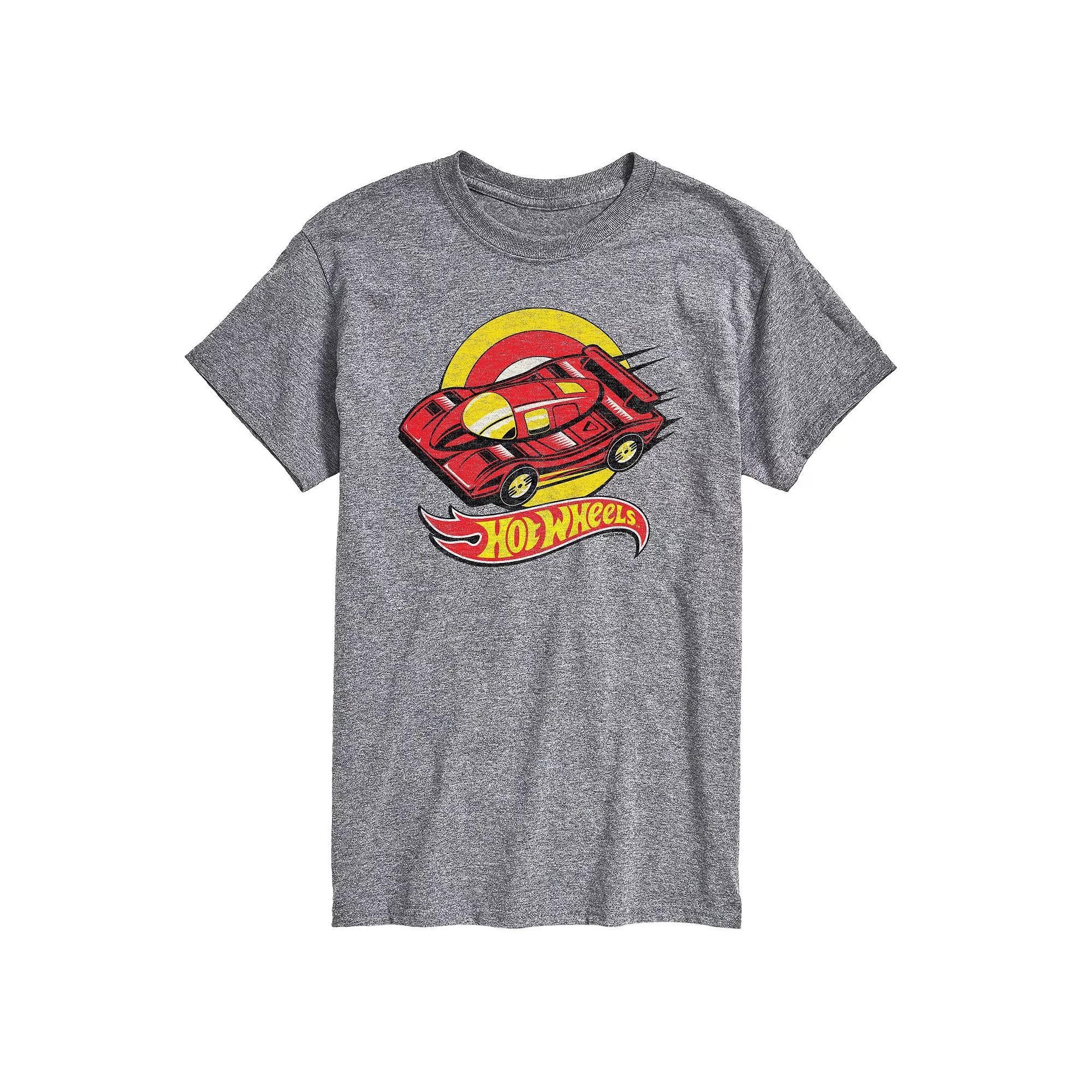 Men's Hot Wheels Retro Racer Graphic Tee, Size: Small, Grey Gray Product Image