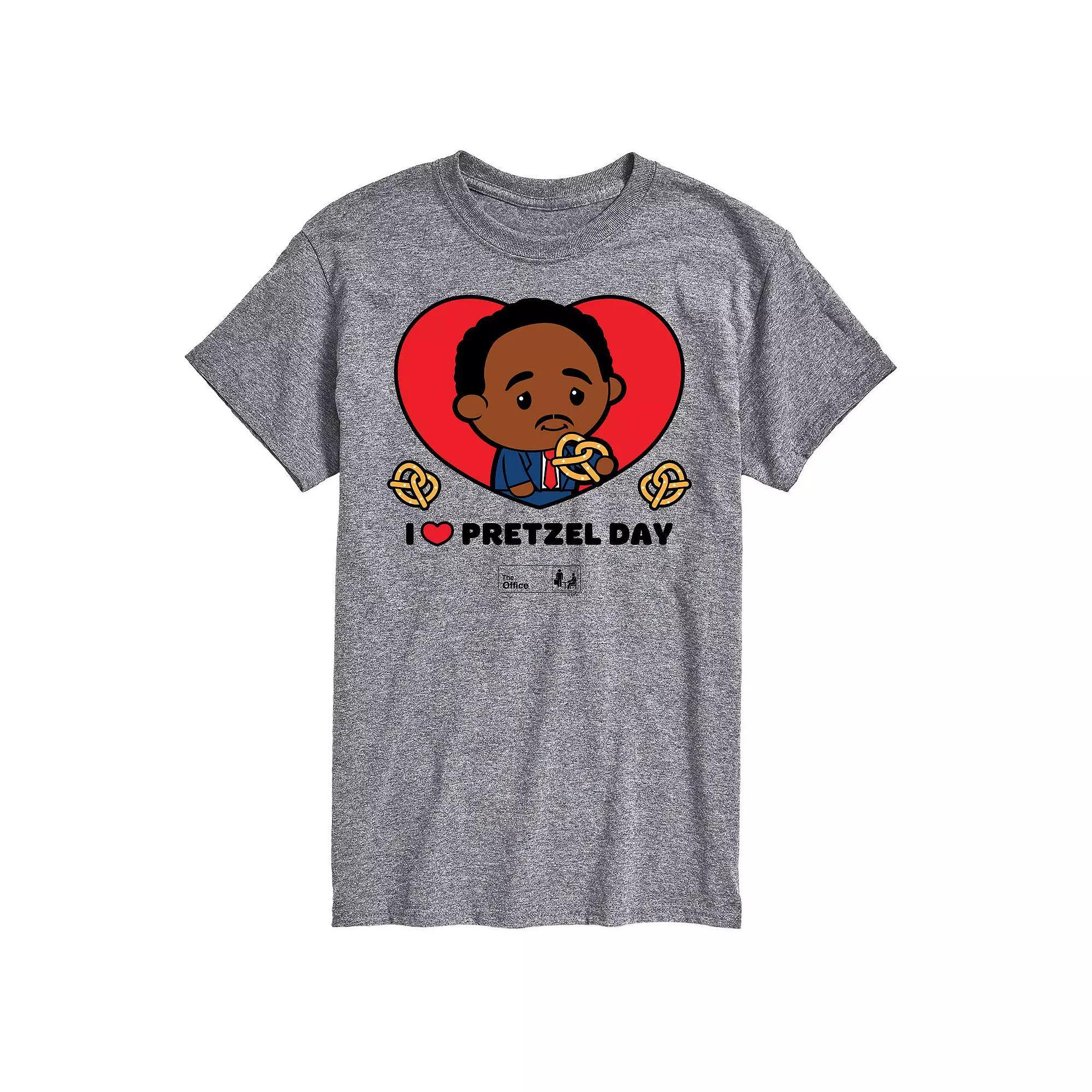 Men's The Office Stanley Pretzel Day Graphic Tee, Size: Medium, Gray Product Image