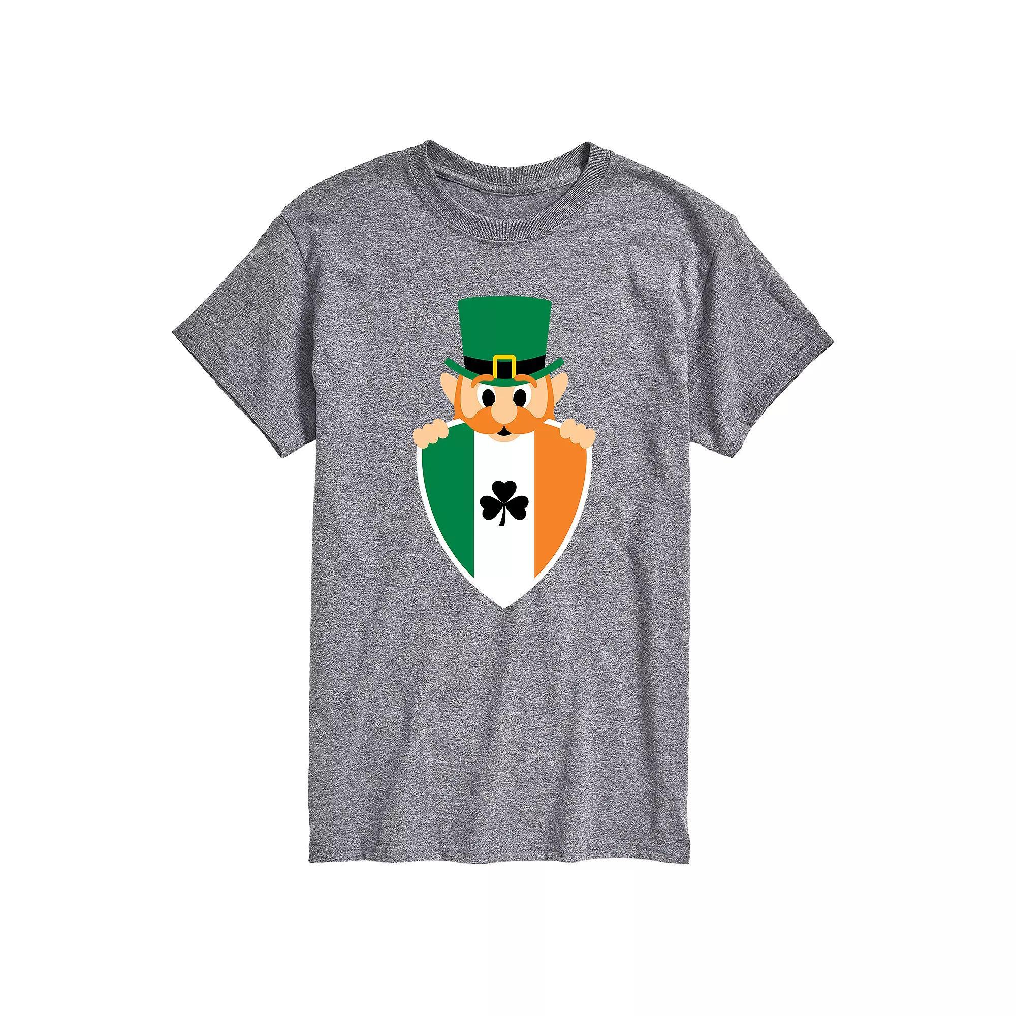 Big & Tall Leprechaun Irish Shield Tee, Men's,  Product Image
