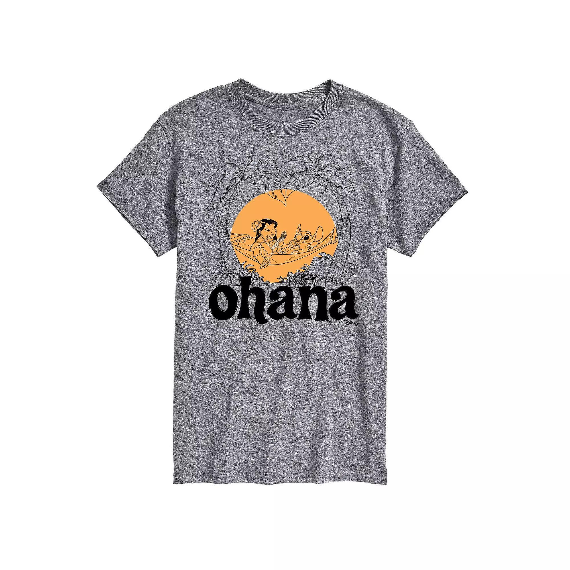Disney's Lilo & Stitch Big & Tall Ohana Graphic Tee, Men's,  Product Image