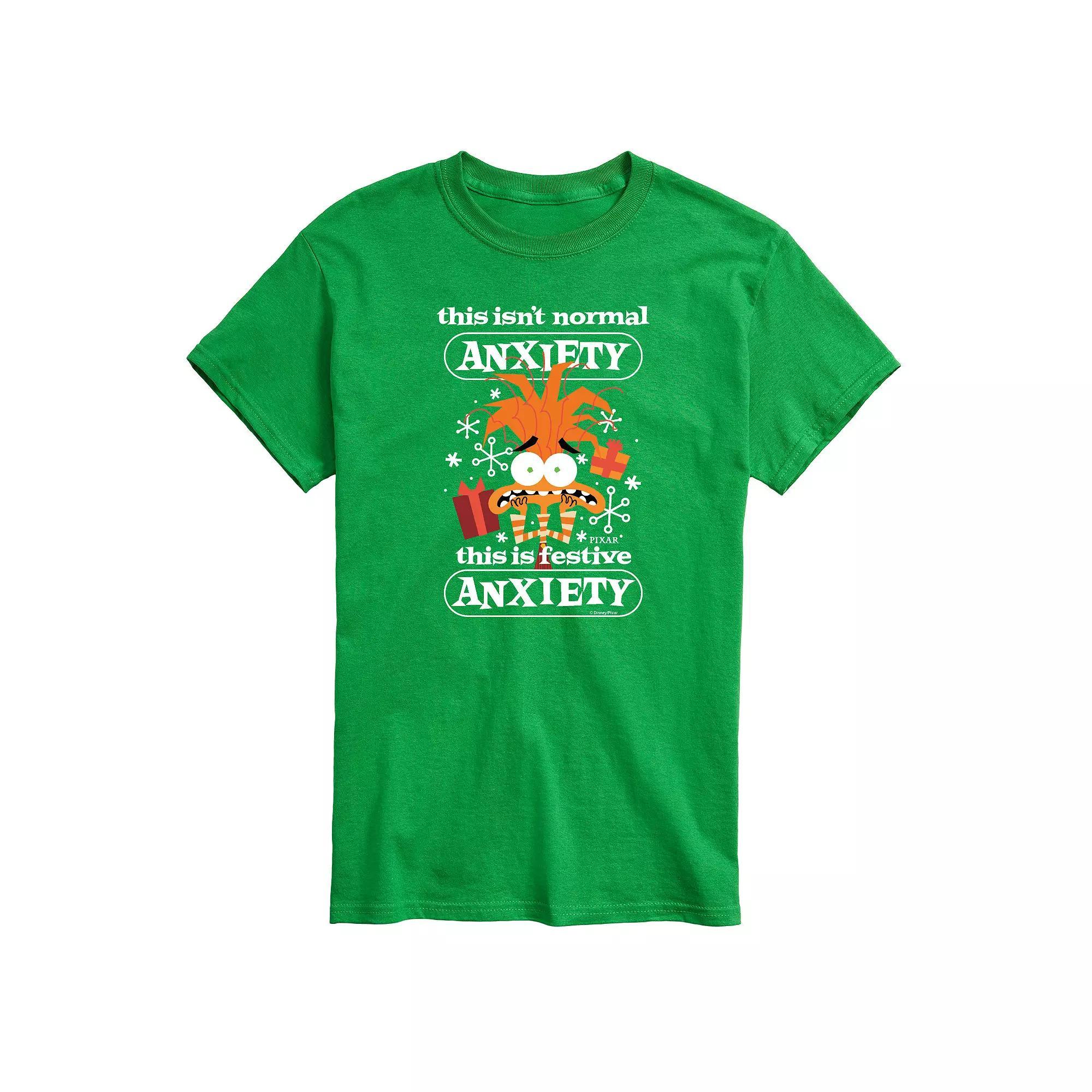 Disney / Pixar's Inside Out 2 Big & Tall Festive Anxiety Graphic Tee, Men's,  Product Image