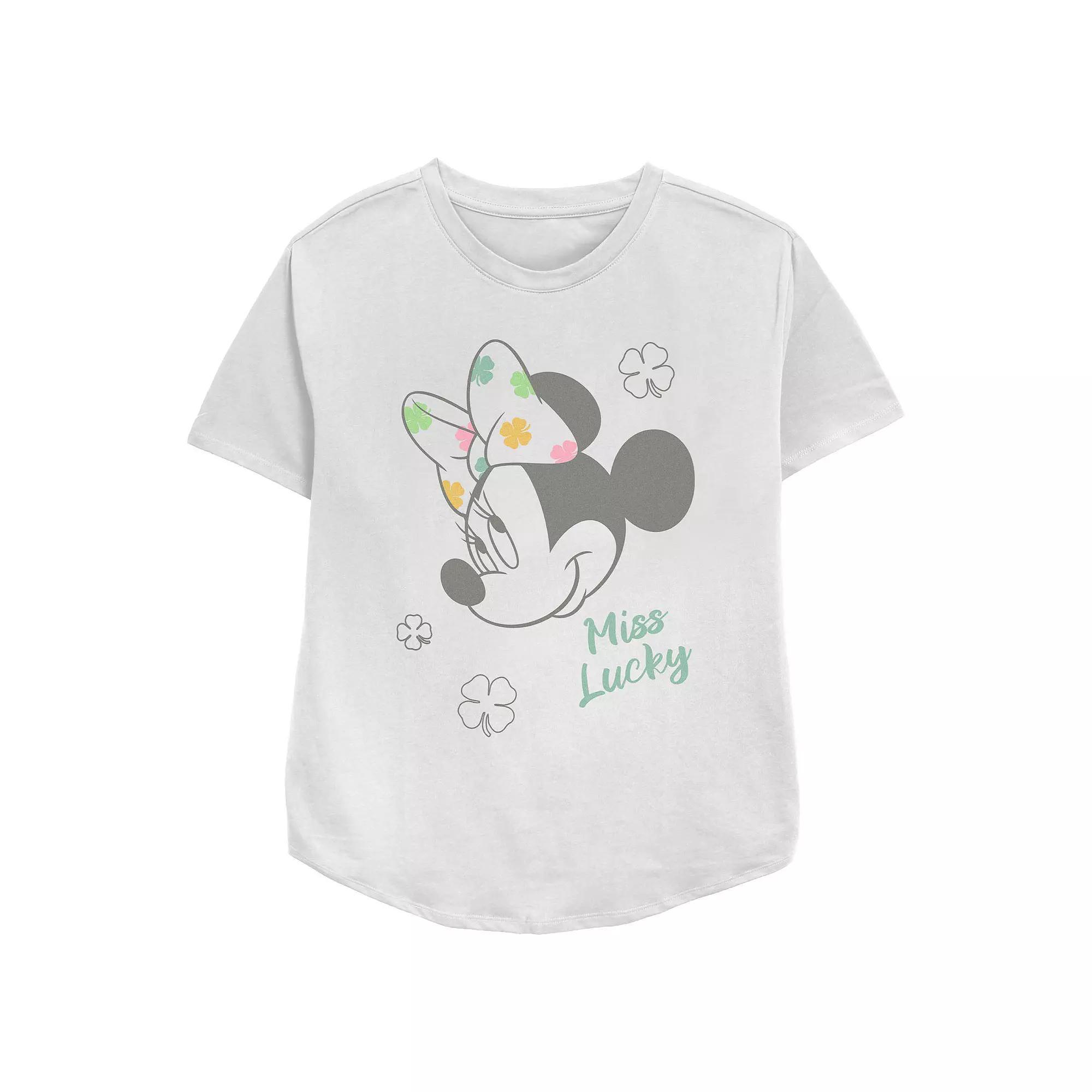Disney's Minnie Mouse Miss Lucky Women's Relaxed Fit Graphic Tee,  Product Image