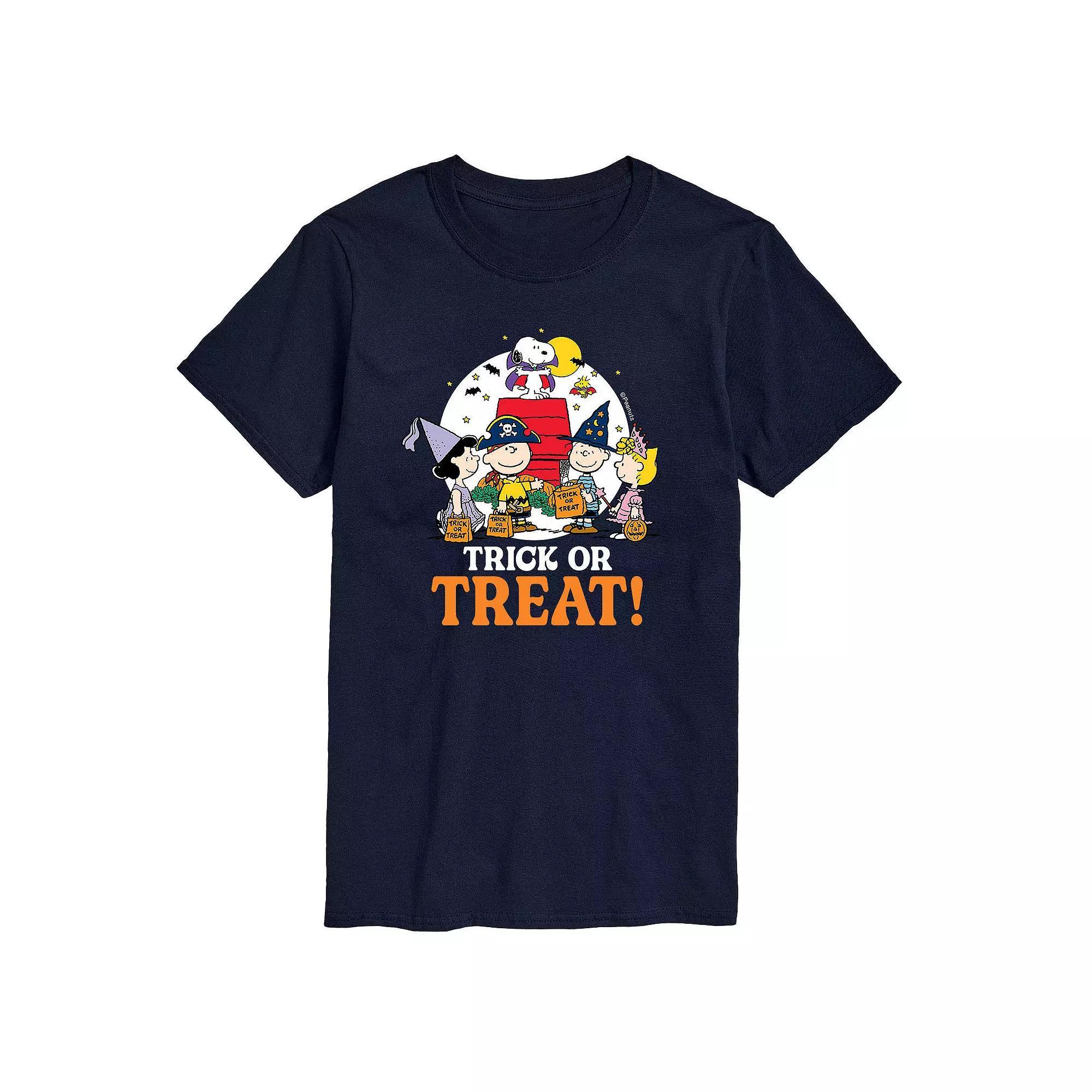 Big & Tall Peanuts Trick Or Treat Tee, Men's,  Product Image