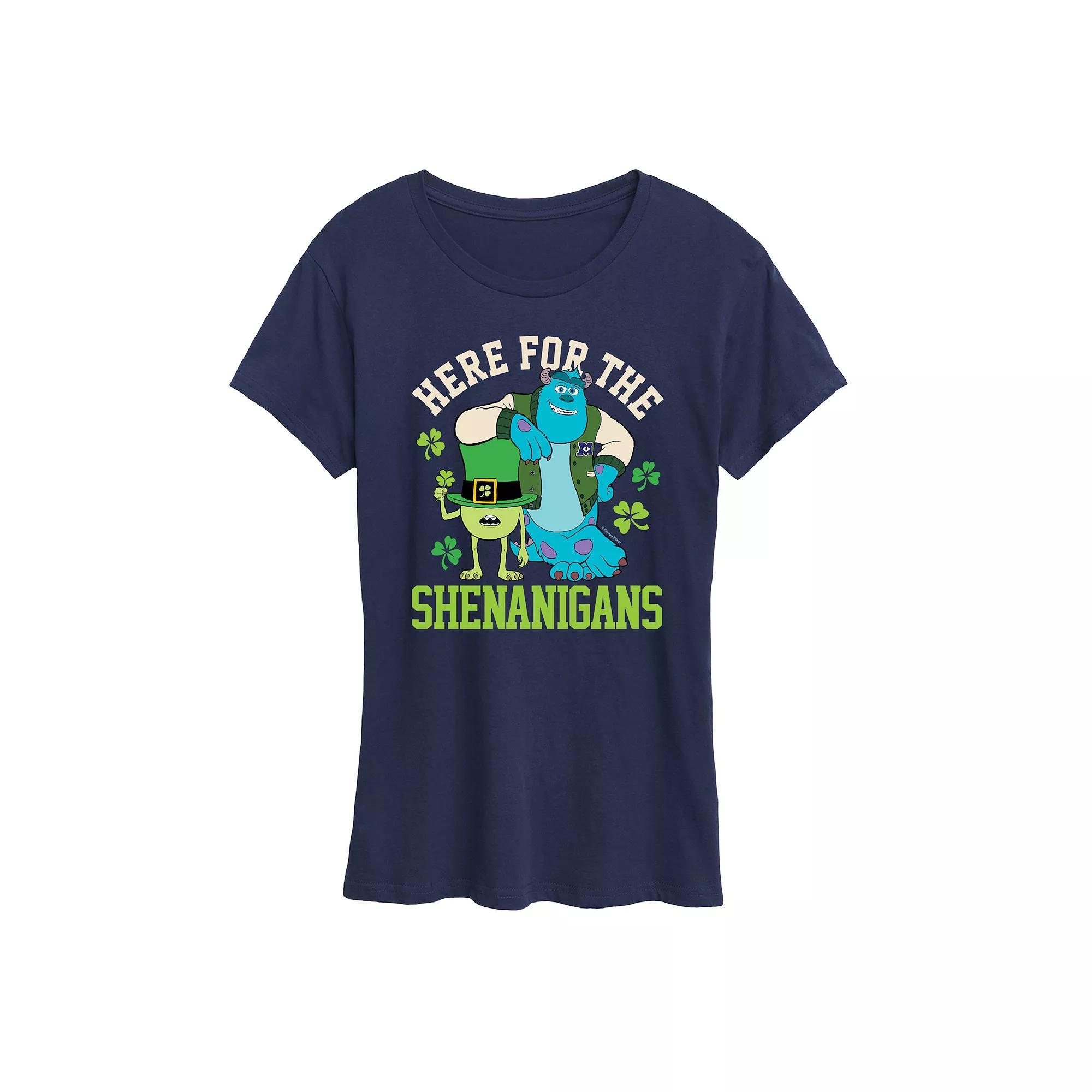 Disney / Pixar's Monsters, Inc. Mike & Sully Women's Shenanigans Graphic Tee,  Product Image