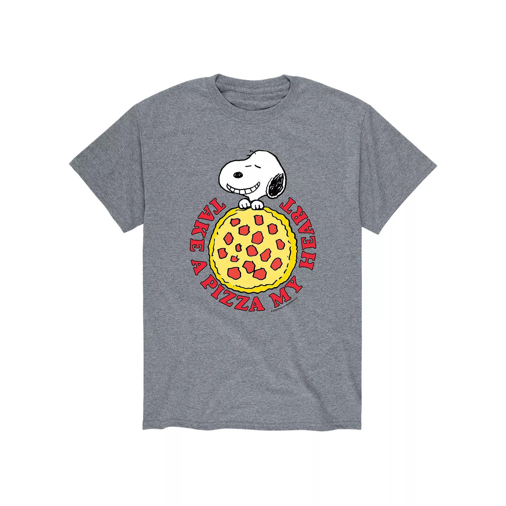 Men's Peanuts Pizza My Heart Tee,  Product Image