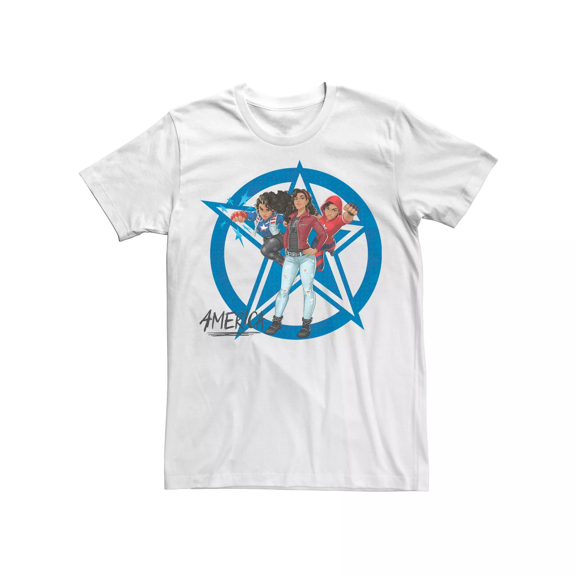 Men's Marvel Rising Secret Warriors Miss America Symbol Collage Graphic Tee,  Product Image