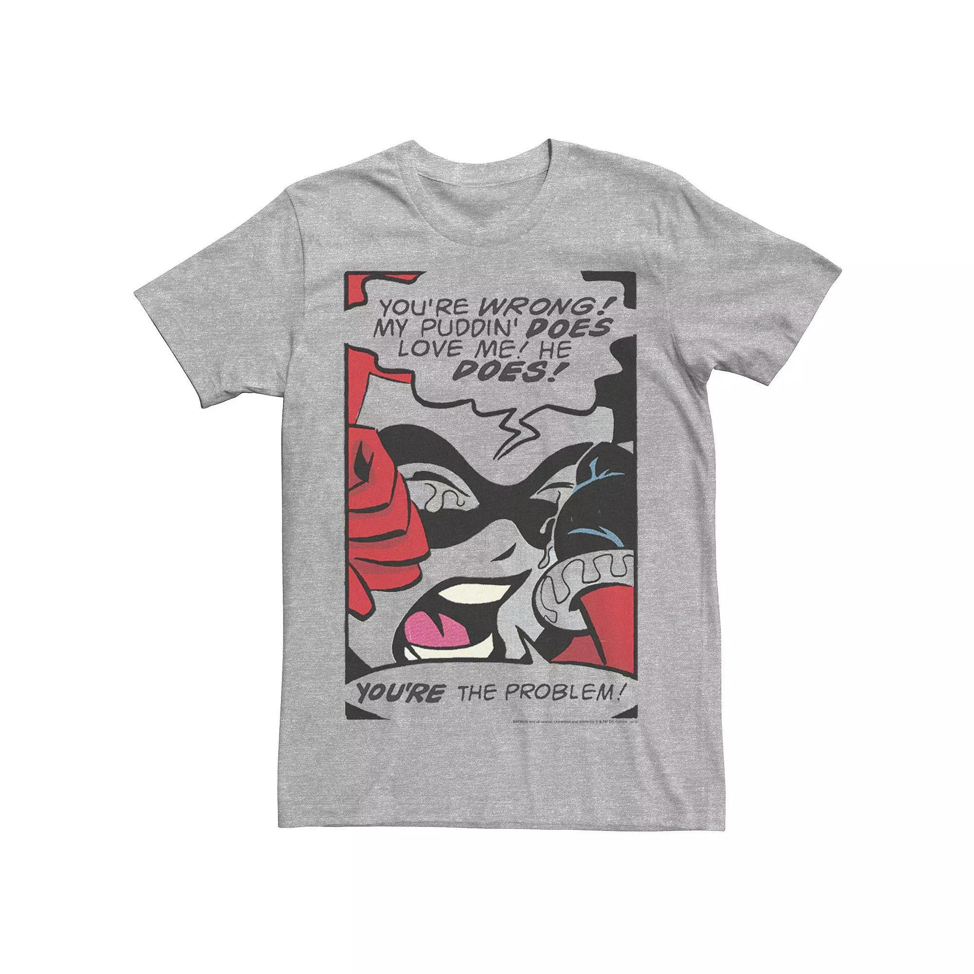 Men's DC Comics Harley Quinn Crying Comic Tee,  Product Image