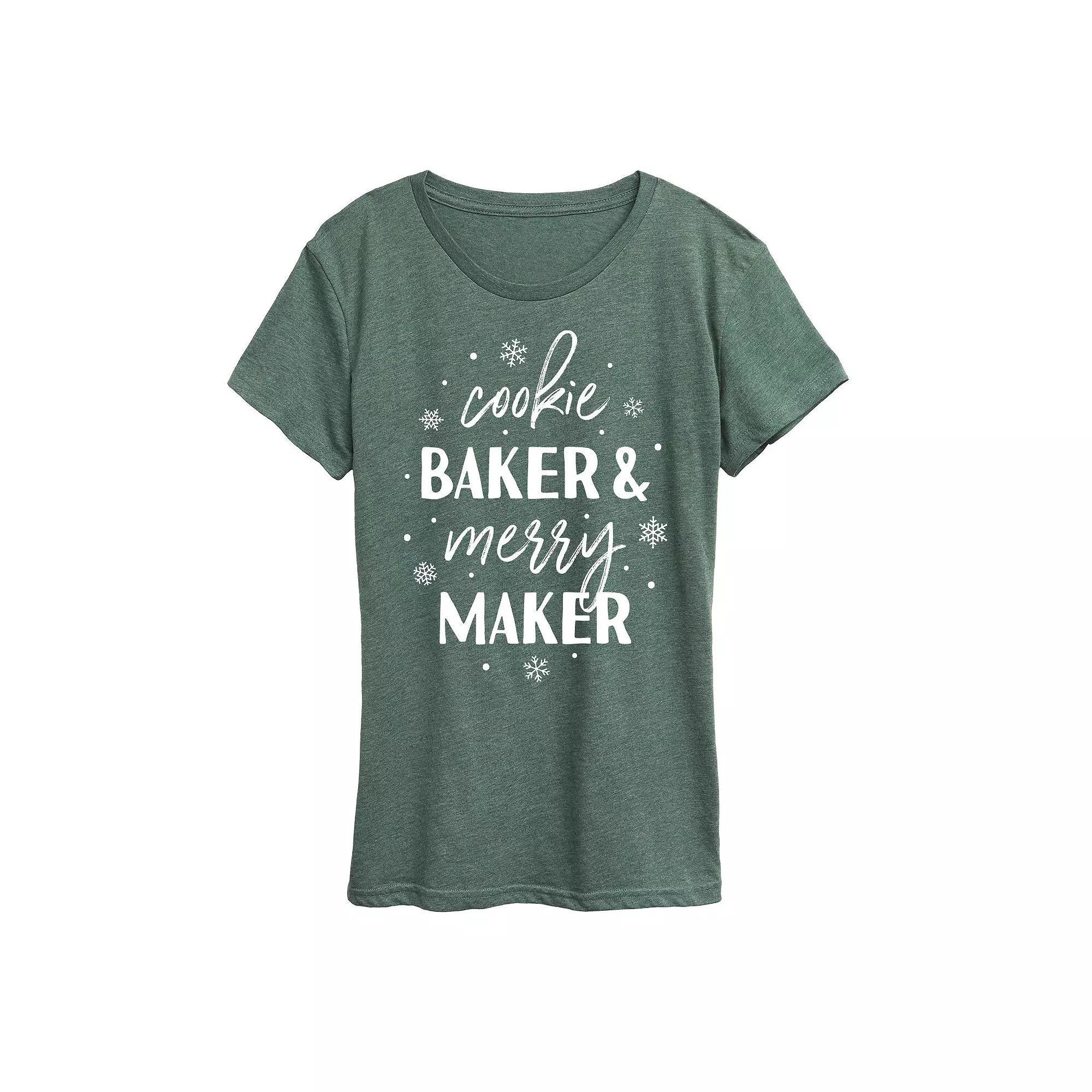Plus Cookie Baker And Merry Maker Graphic Tee, Women's,  Product Image