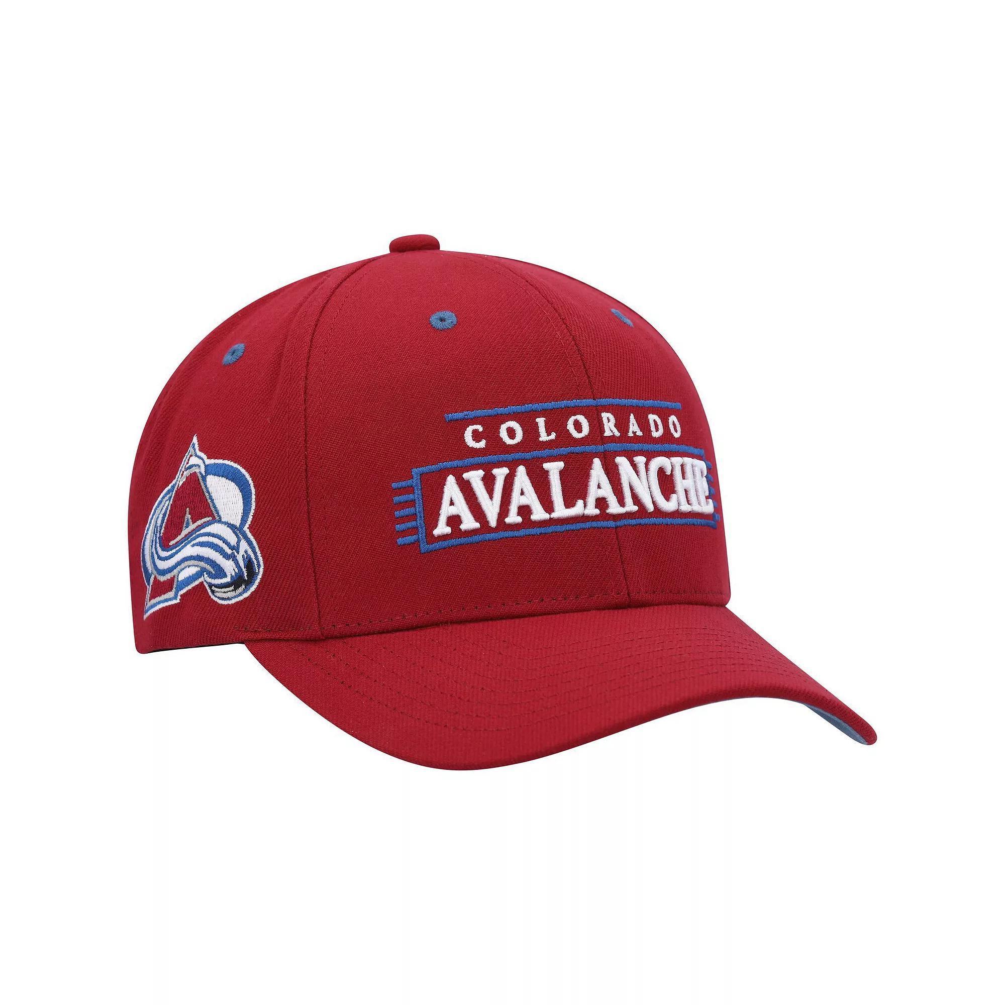 Men's Mitchell & Ness Burgundy Colorado Avalanche LOFI Pro Snapback Hat, Red Product Image