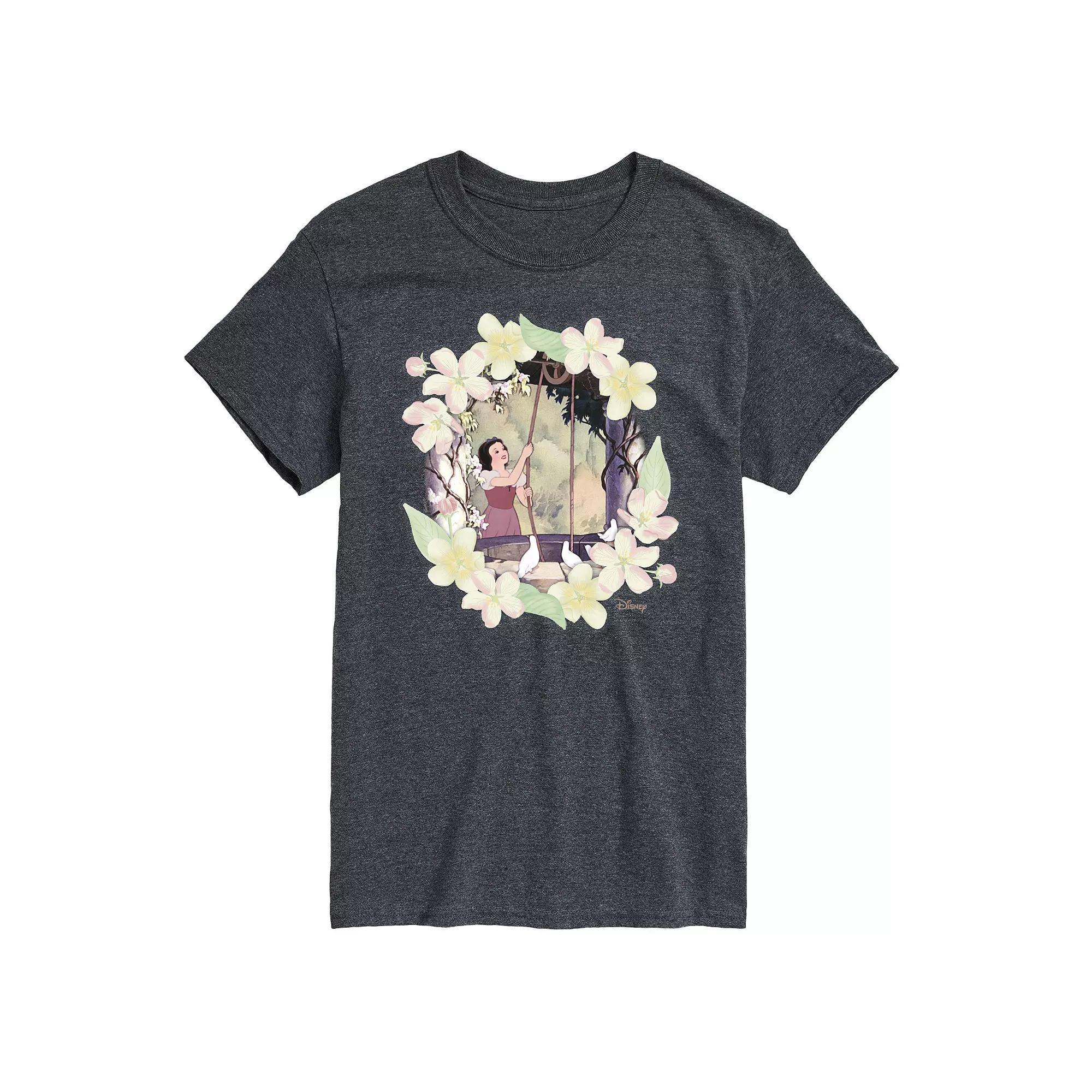 Disney Princess Big & Tall Snow White Flowers Graphic Tee, Men's,  Product Image