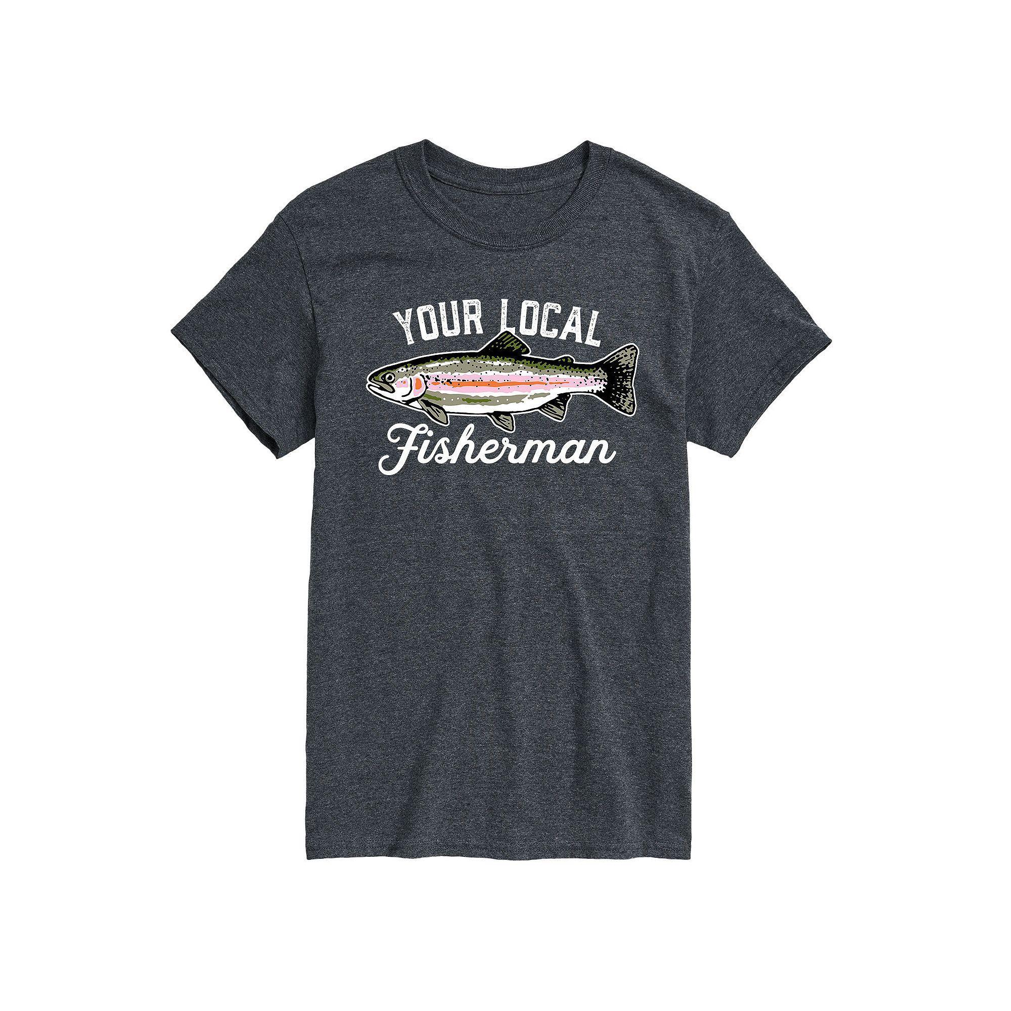 Big & Tall Your Local Fisherman Graphic Tee, Men's,  Product Image