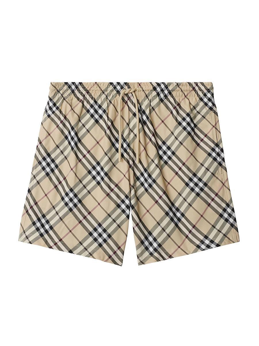 Mens Check Swim Shorts Product Image