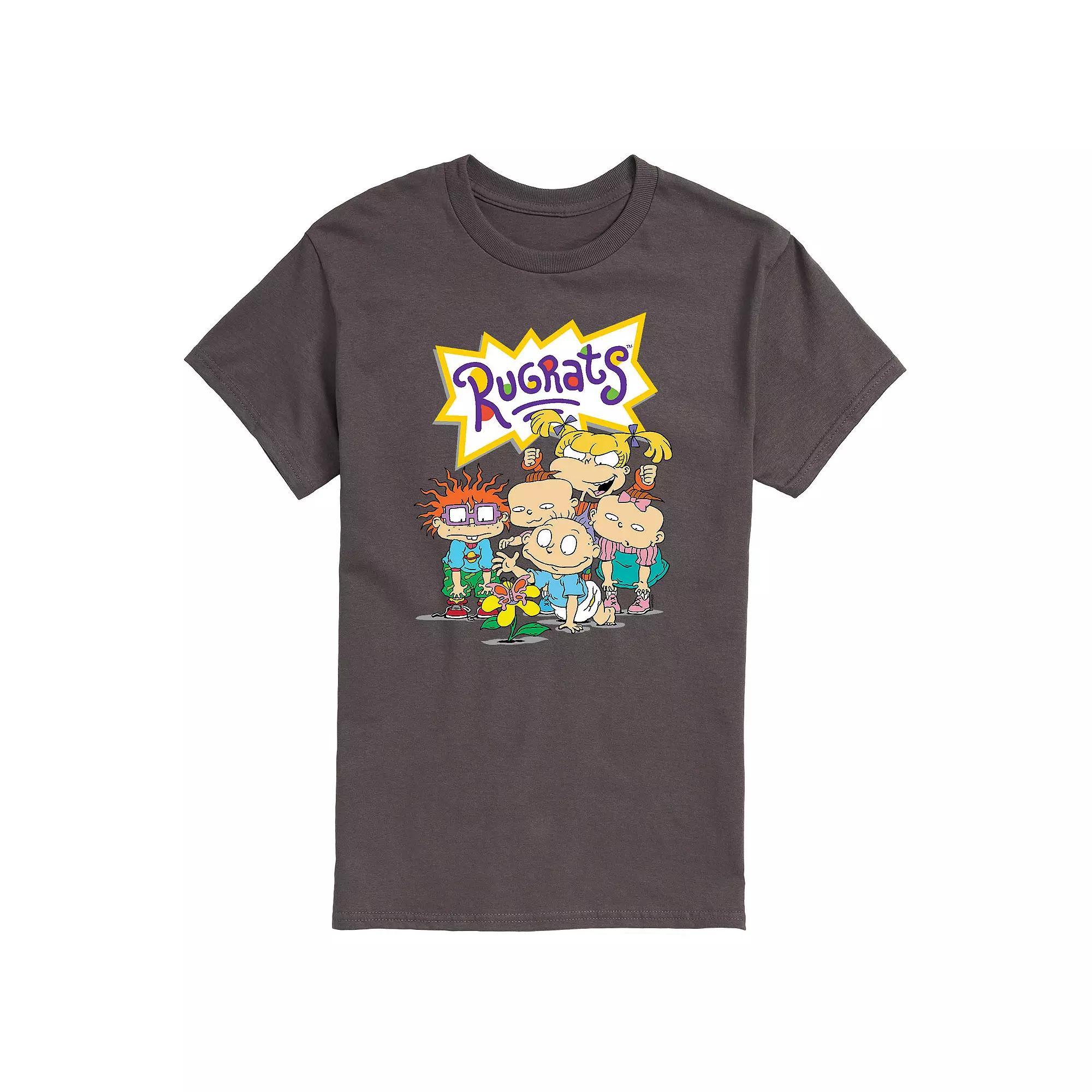 Men's Rugrats Group Tee, Size: Large, Grey Product Image